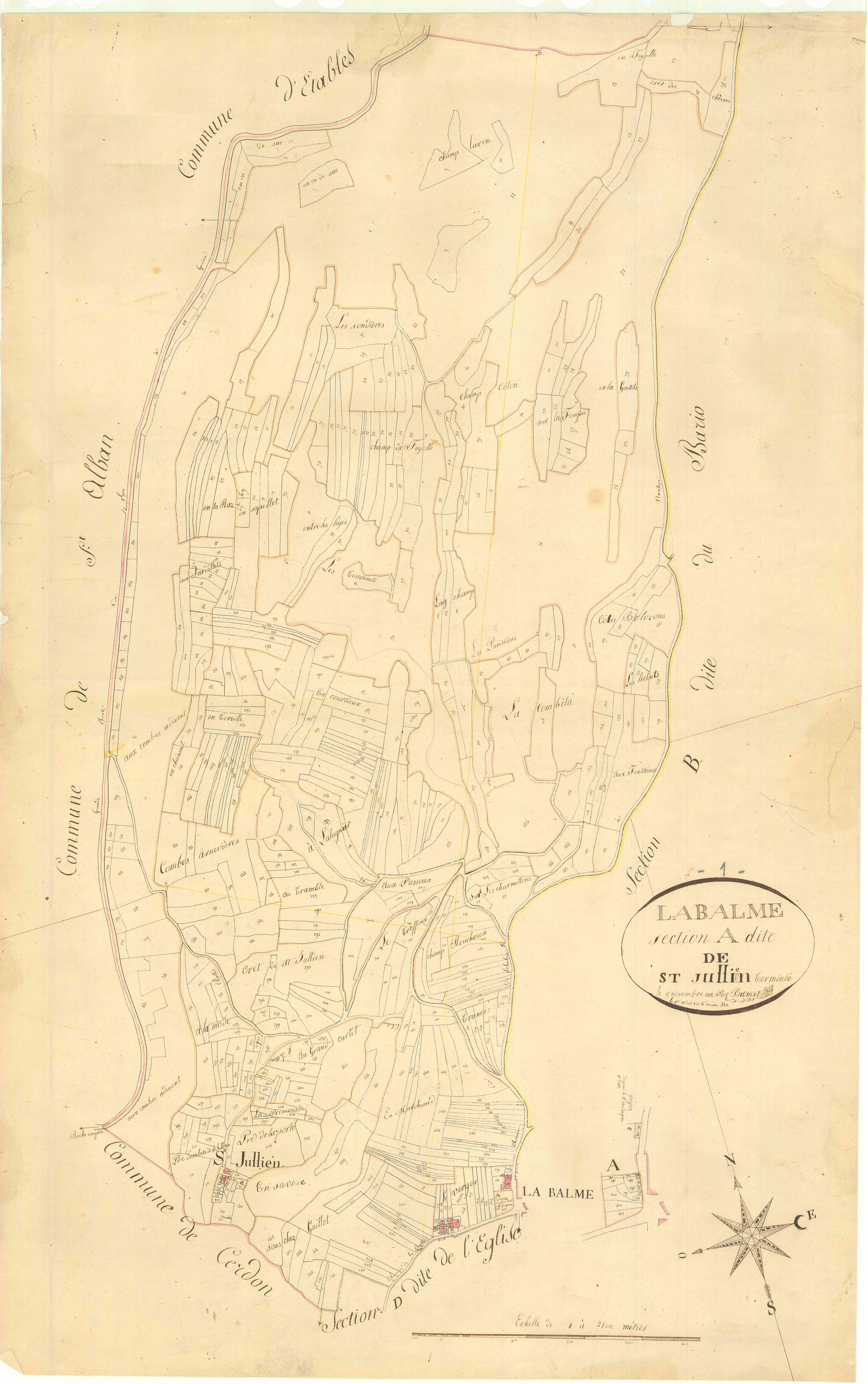 Labalme - 3 P 6678 - 3 P 6678 -  Feuille 1  (1819)