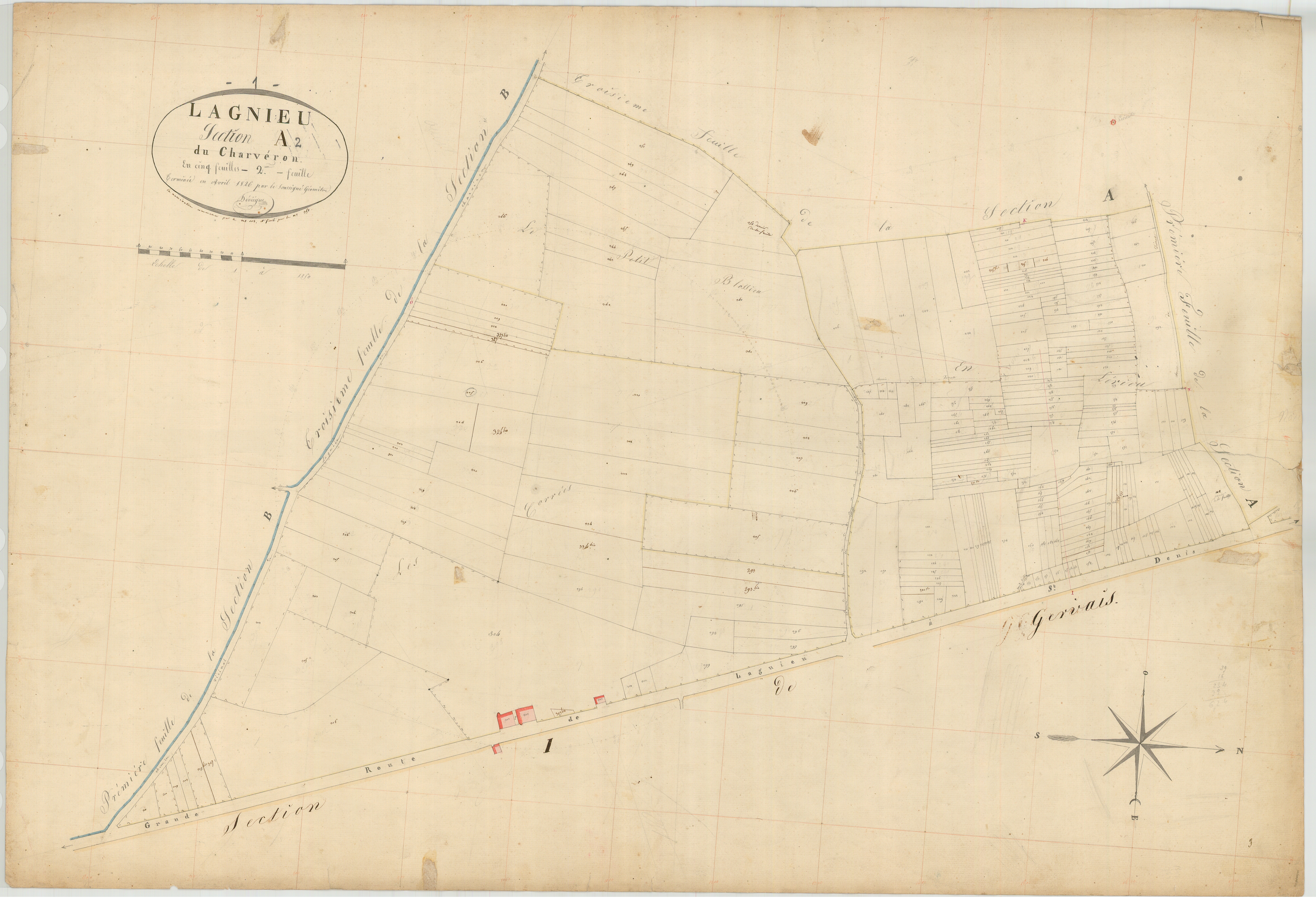 Lagnieu - 3 P 6704 - 3 P 6704 -  Feuille 2  (1826)