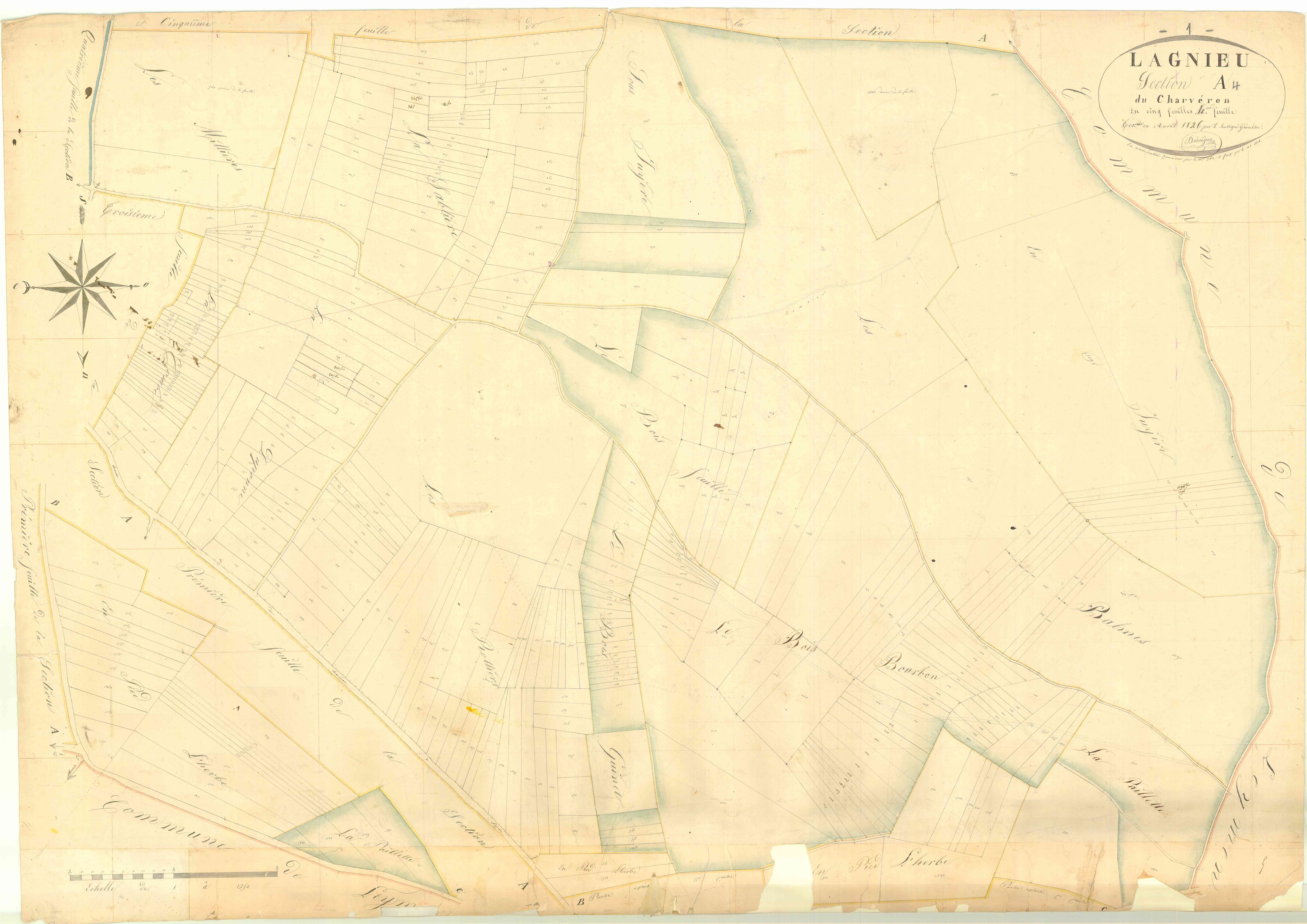 Lagnieu - 3 P 6706 - 3 P 6706 -  Feuille 4  (1826)