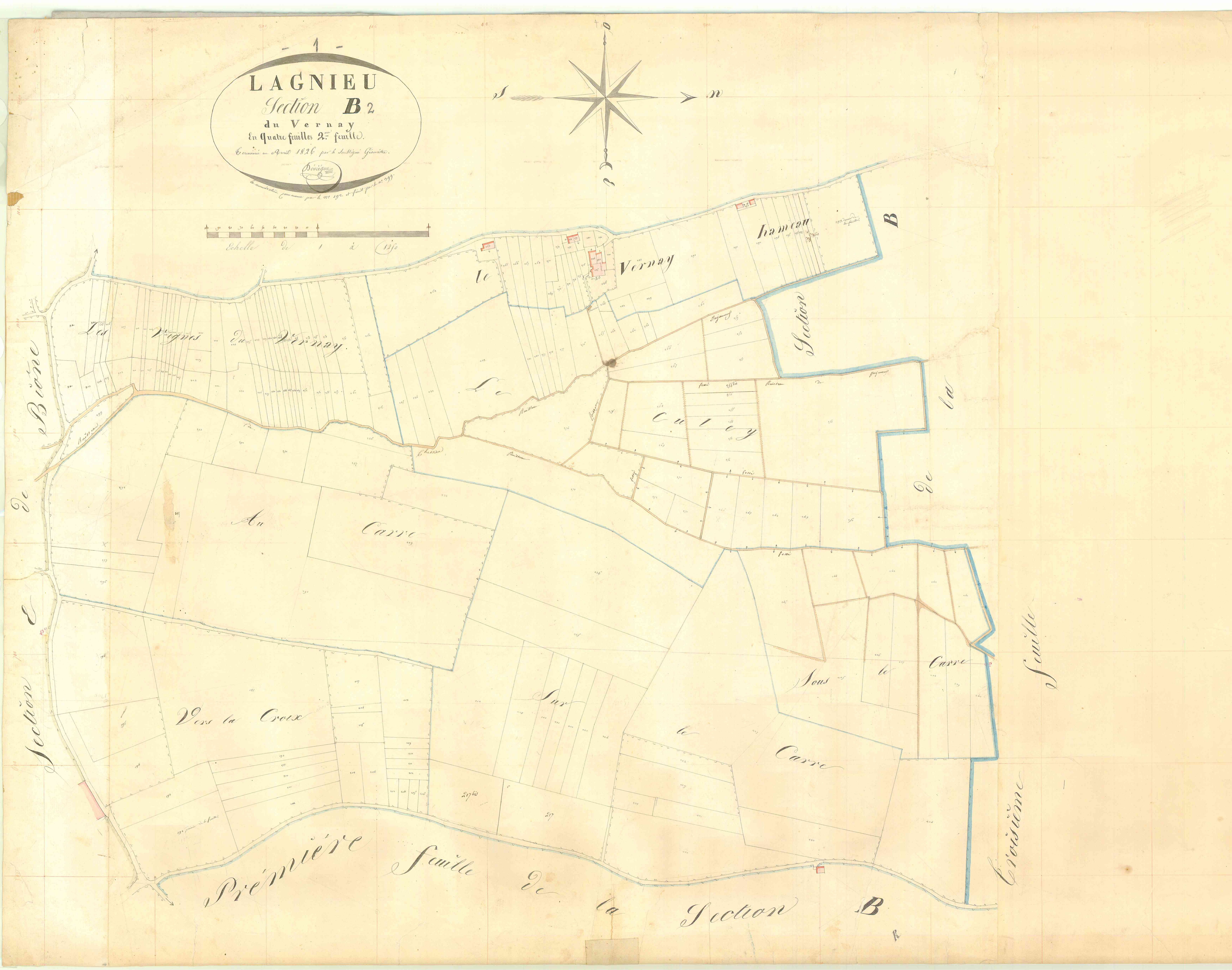 Lagnieu - 3 P 6709 - 3 P 6709 -  Feuille 2  (1826)