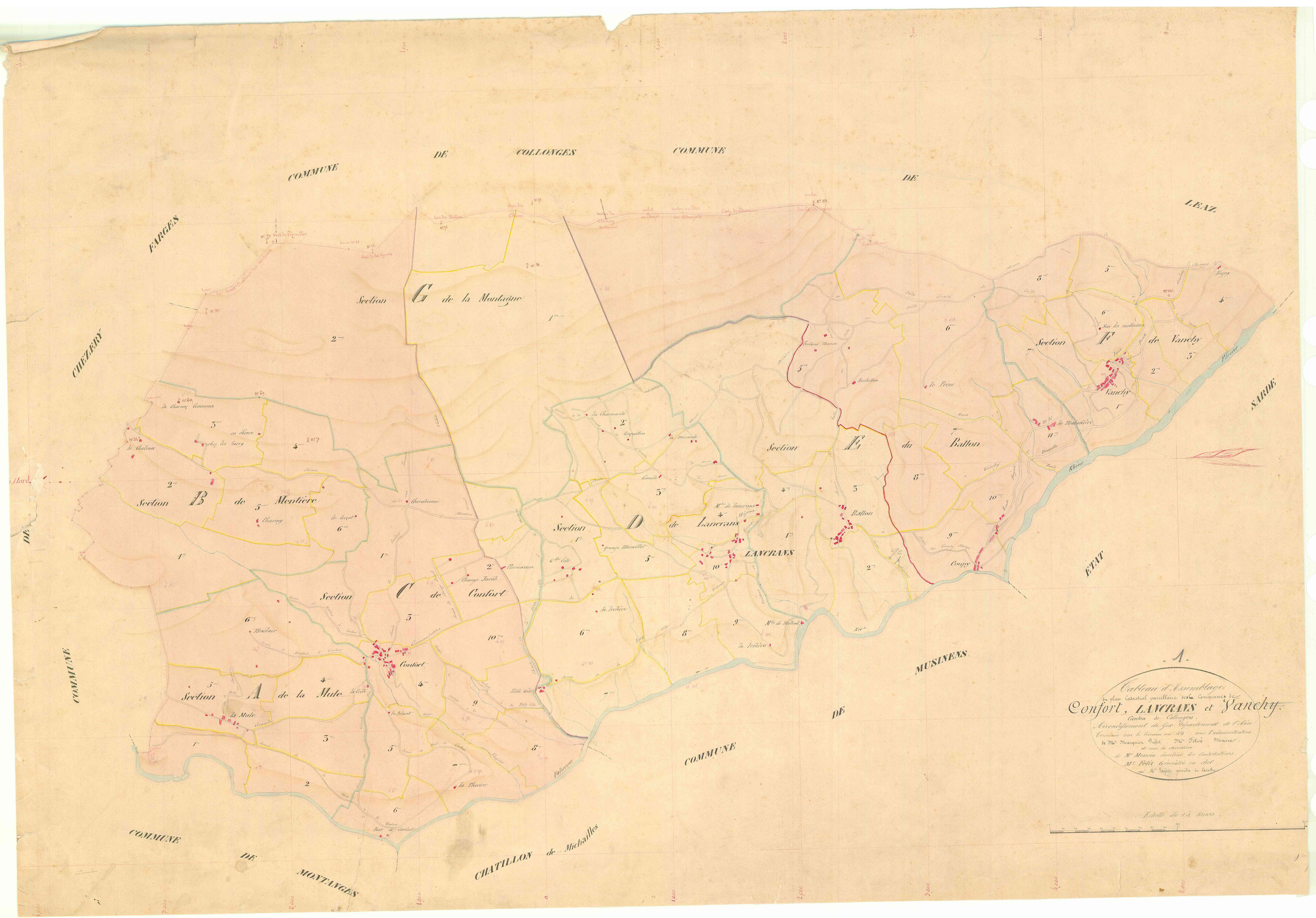 Lancrans - 3 P 6747 - 3 P 6747 - Tableau d'assemblage (1847-1858)