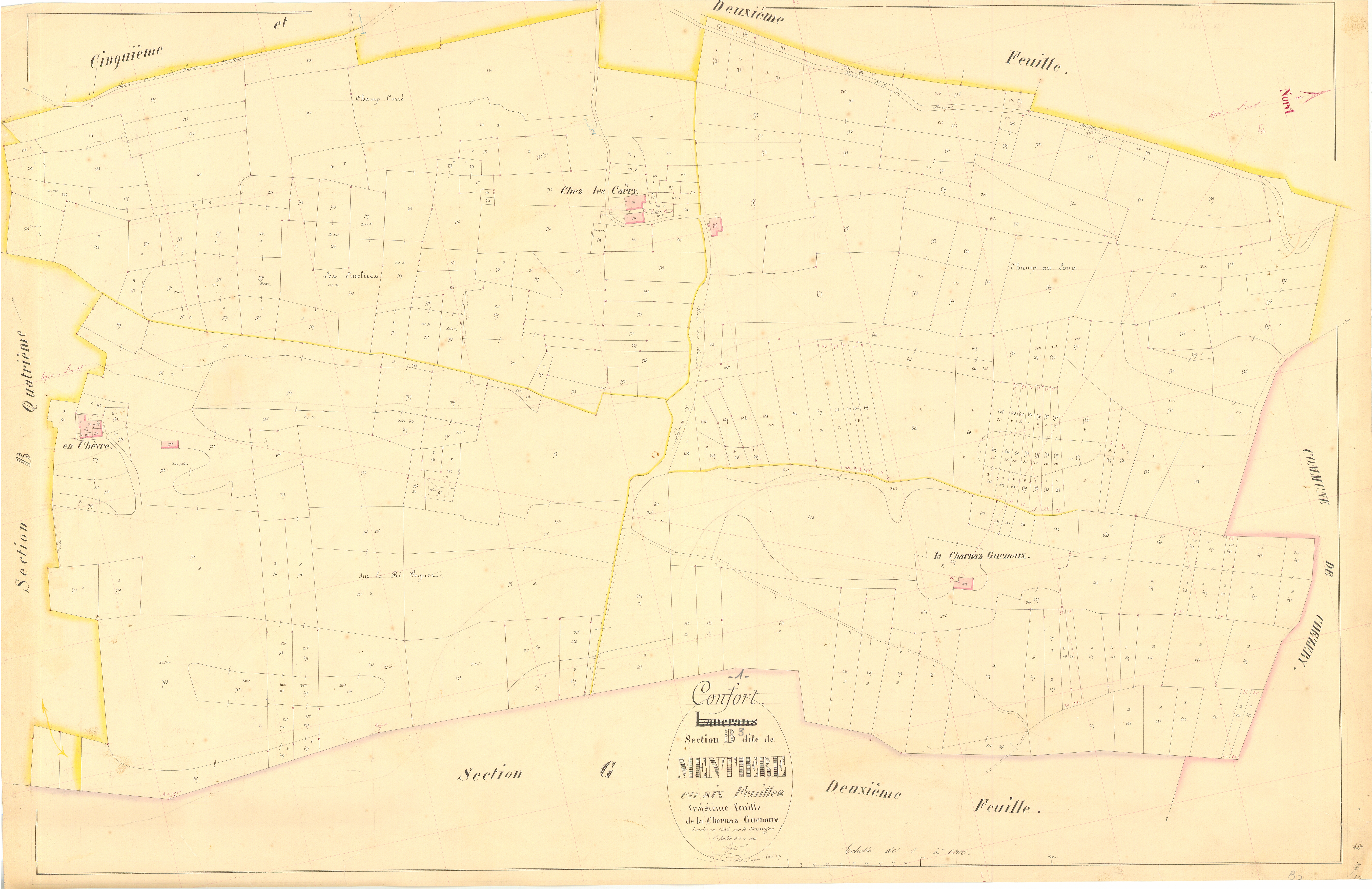 Lancrans - 3 P 6756 - 3 P 6756 - Feuille 3 (1847-1858)