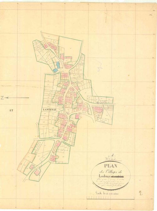 Lantenay - 3 P 6820 - 3 P 6820 -  Feuille 9  (1837)
