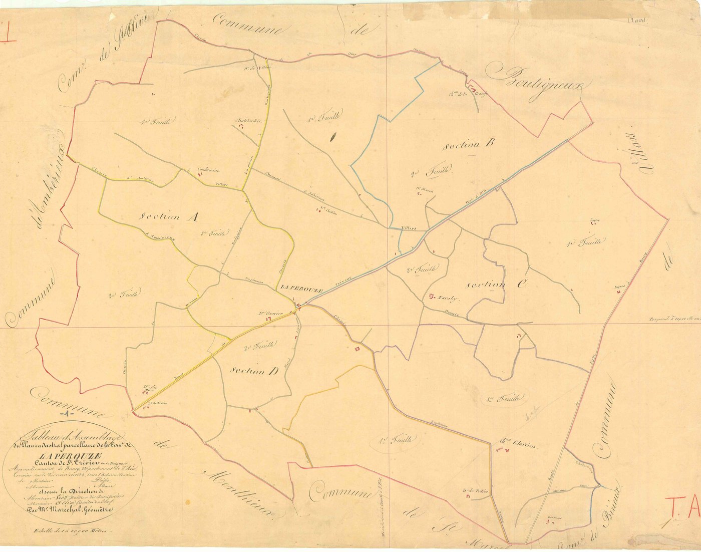 Lapeyrouse - 3 P 6821 - 3 P 6821 -  Tableau d'assemblage  (1832)