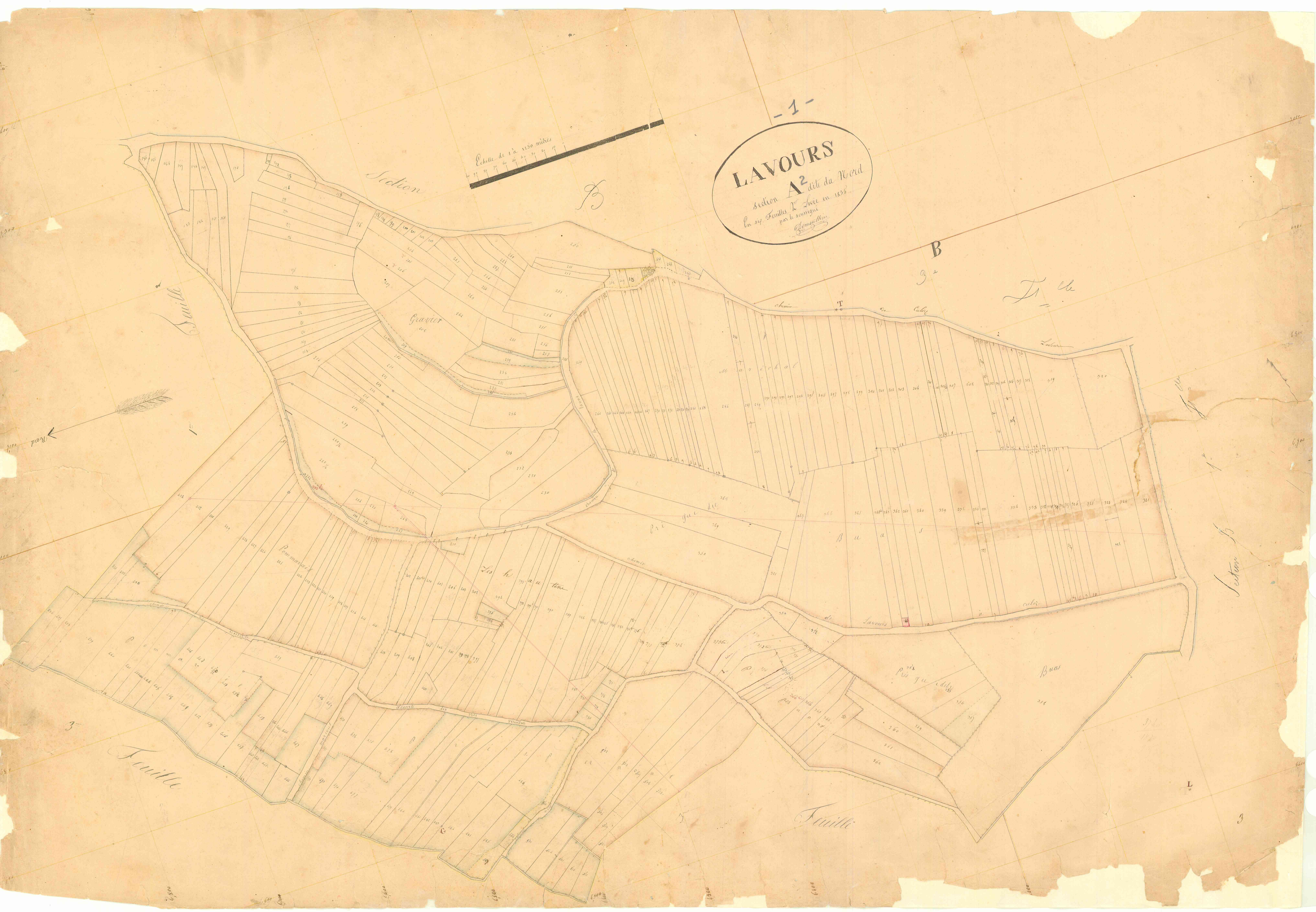Lavours - 3 P 6834 - 3 P 6834 -  Feuille 2  (1836)