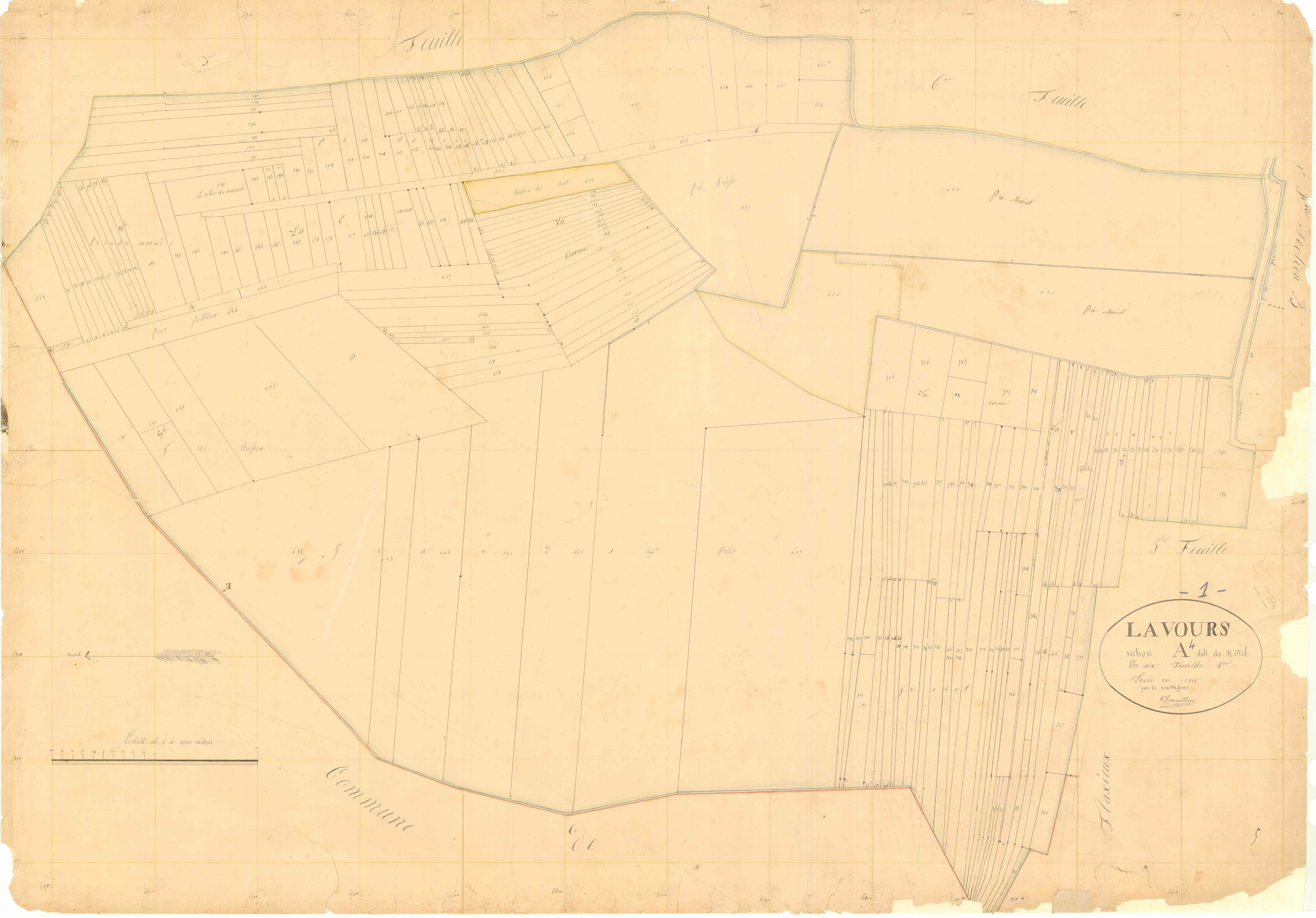 Lavours - 3 P 6836 - 3 P 6836 -  Feuille 4  (1836)