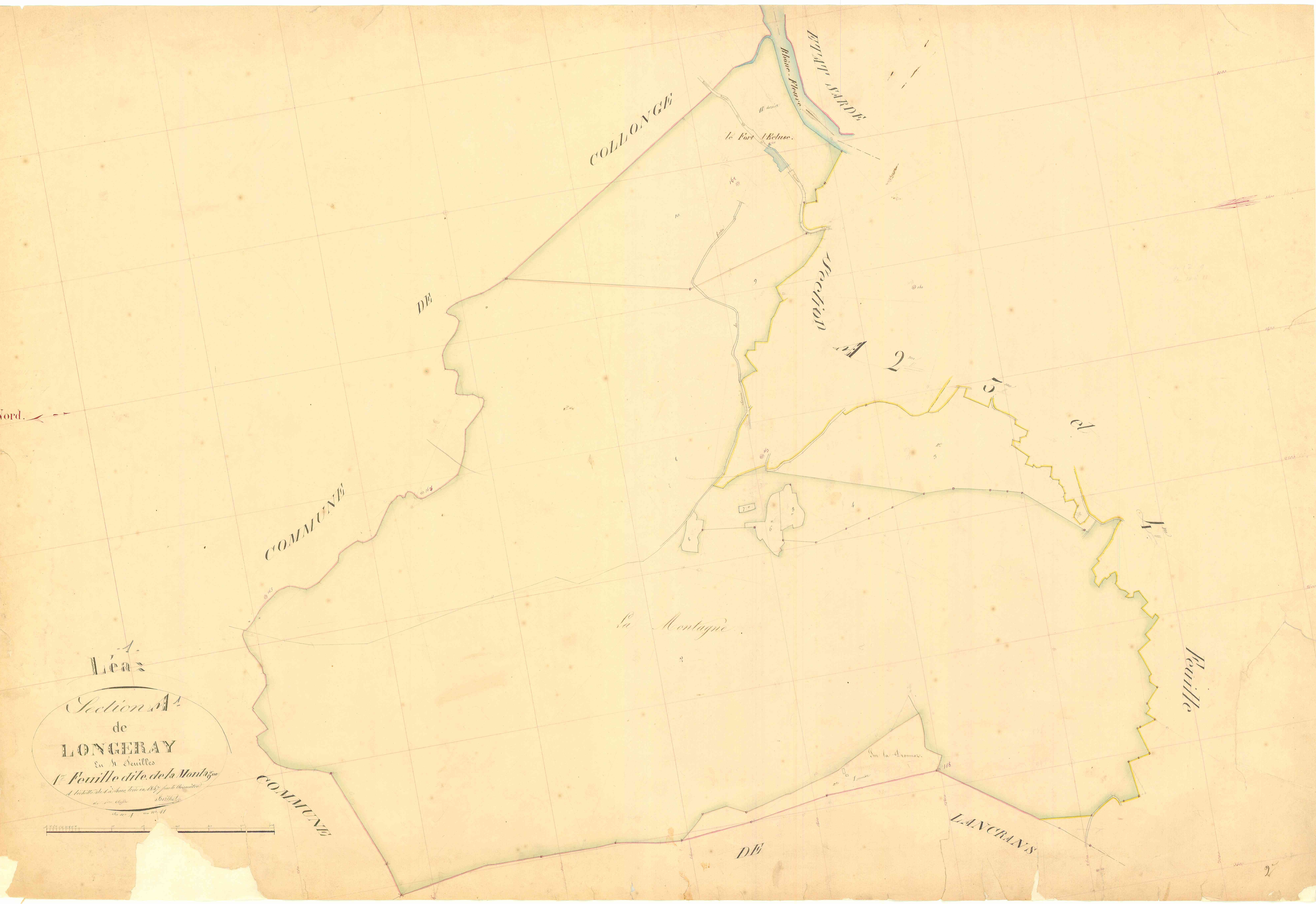 Léaz - 3 P 6905 - 3 P 6905 - Feuille 1 (1847)