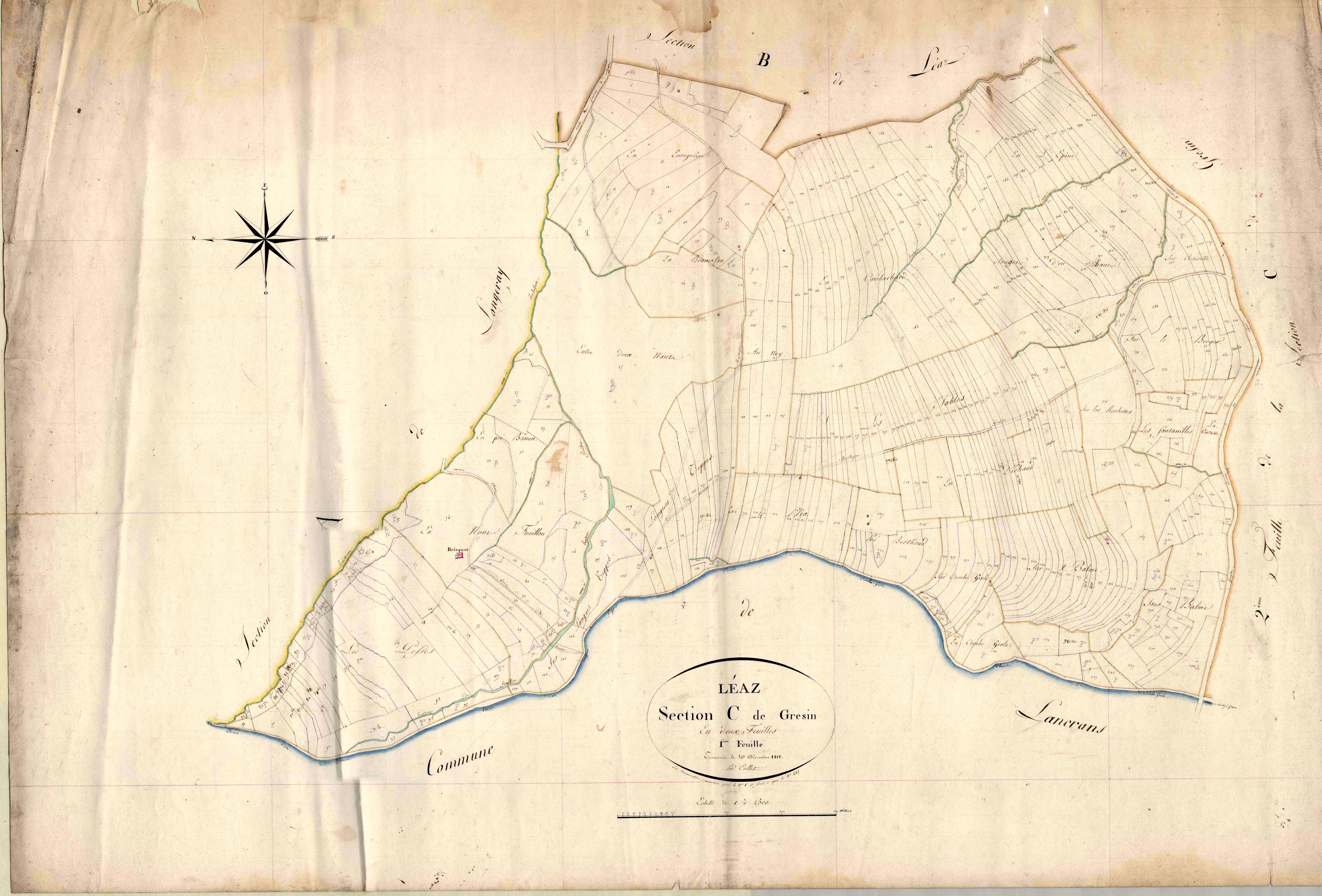 Léaz - 3 P 10183-5 - 3 P 10183-5 - Feuille 1 (1818)