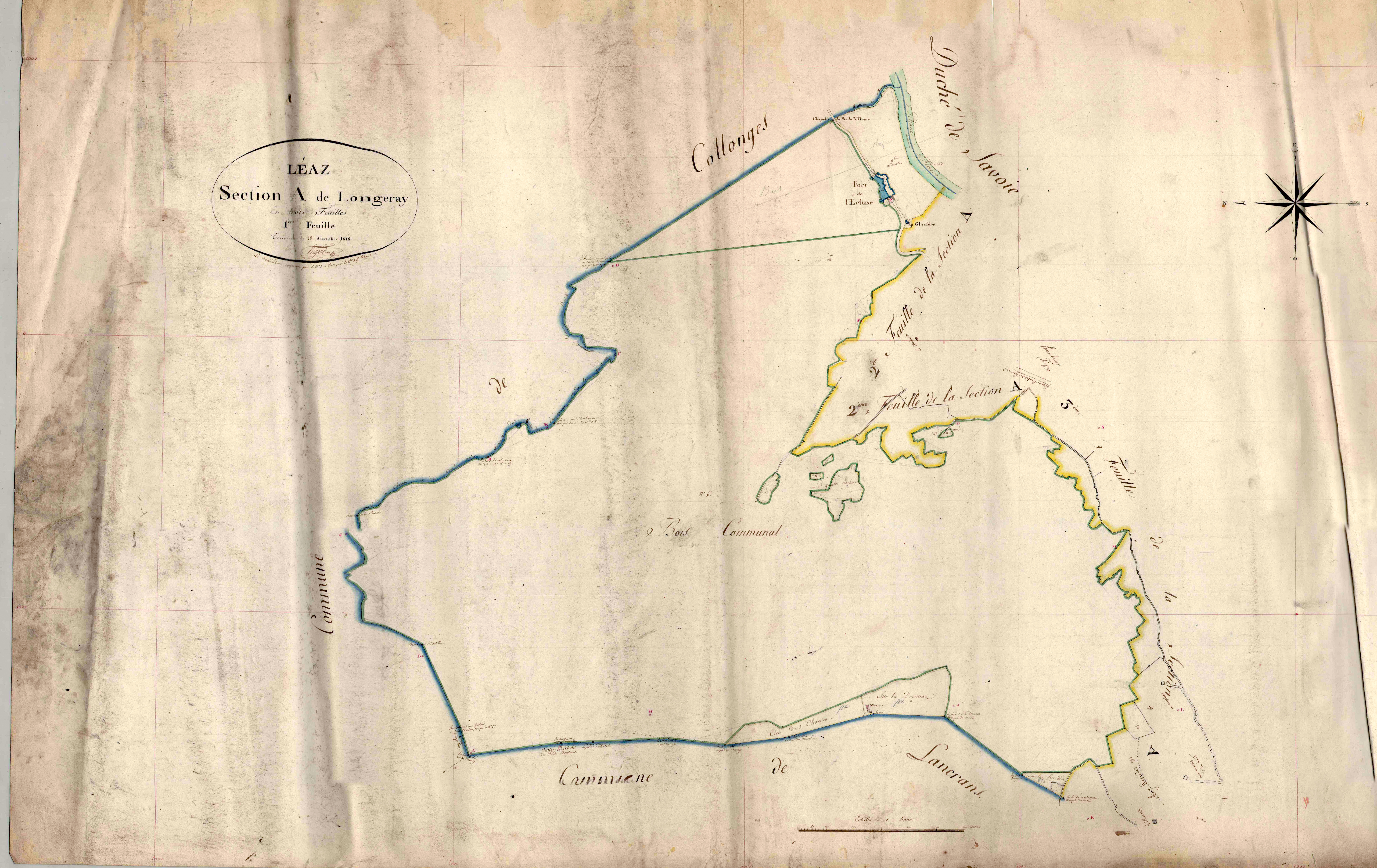 Léaz - 3 P 10183-2 - 3 P 10183-2 - Feuille 1 (1818)