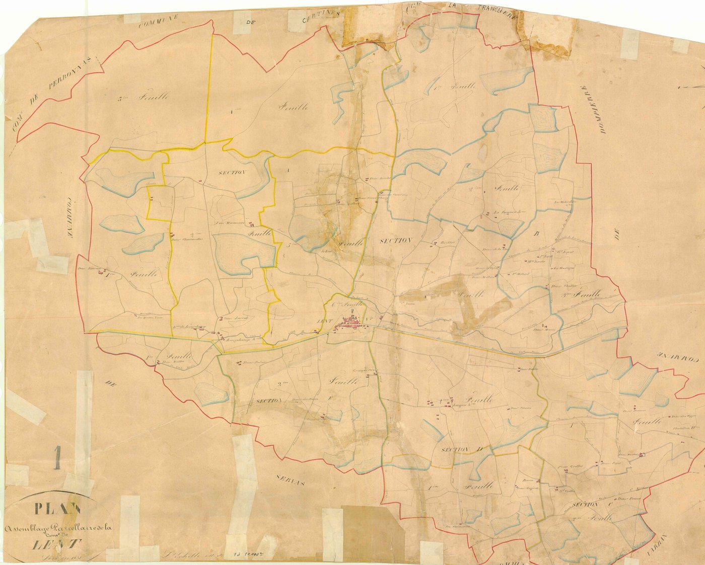 Lent - 3 P 6931 - 3 P 6931 -  Tableau d'assemblage  (1830)