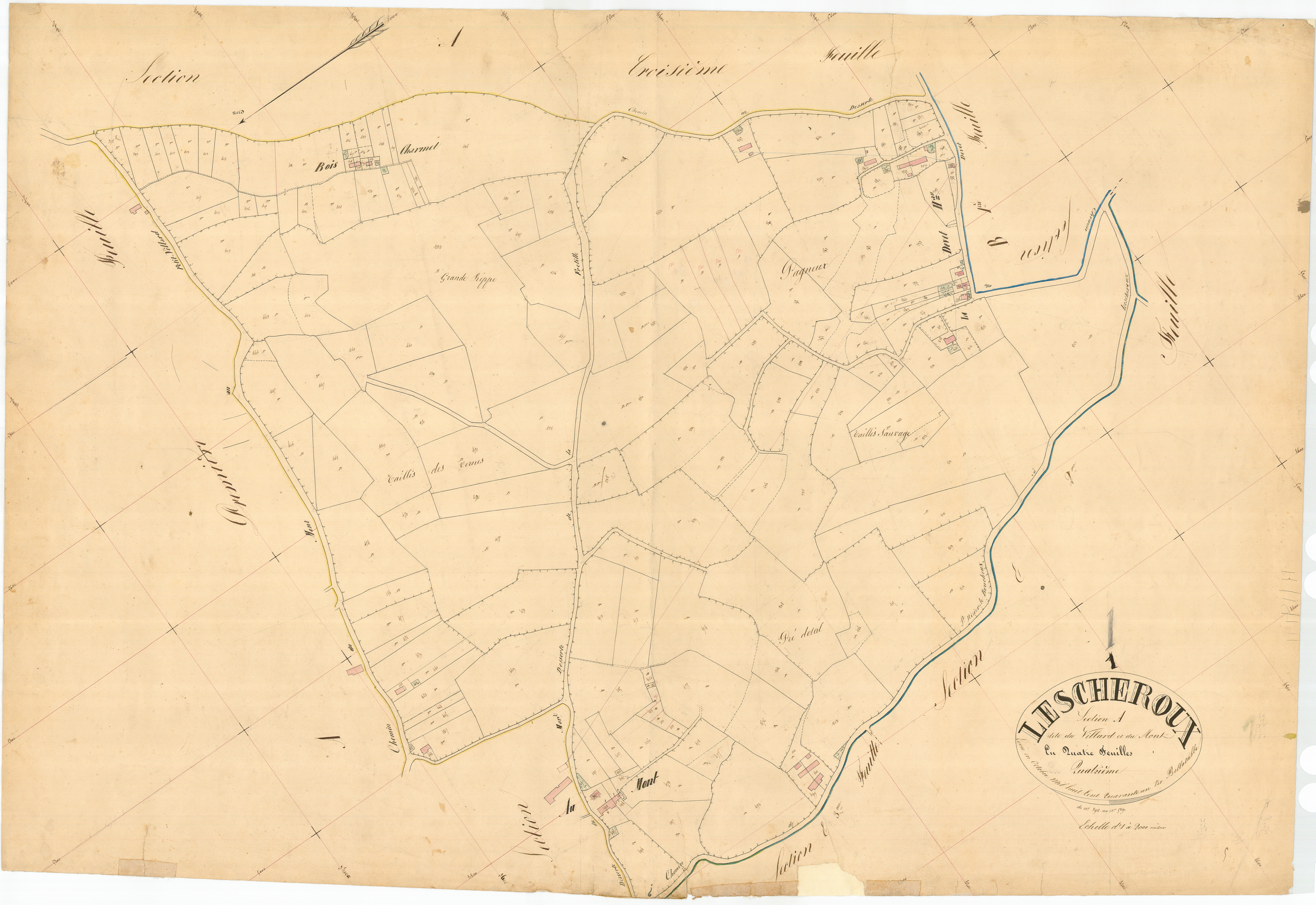 Lescheroux - 3 P 6955 - 3 P 6955 -  Feuille 4  (1841)