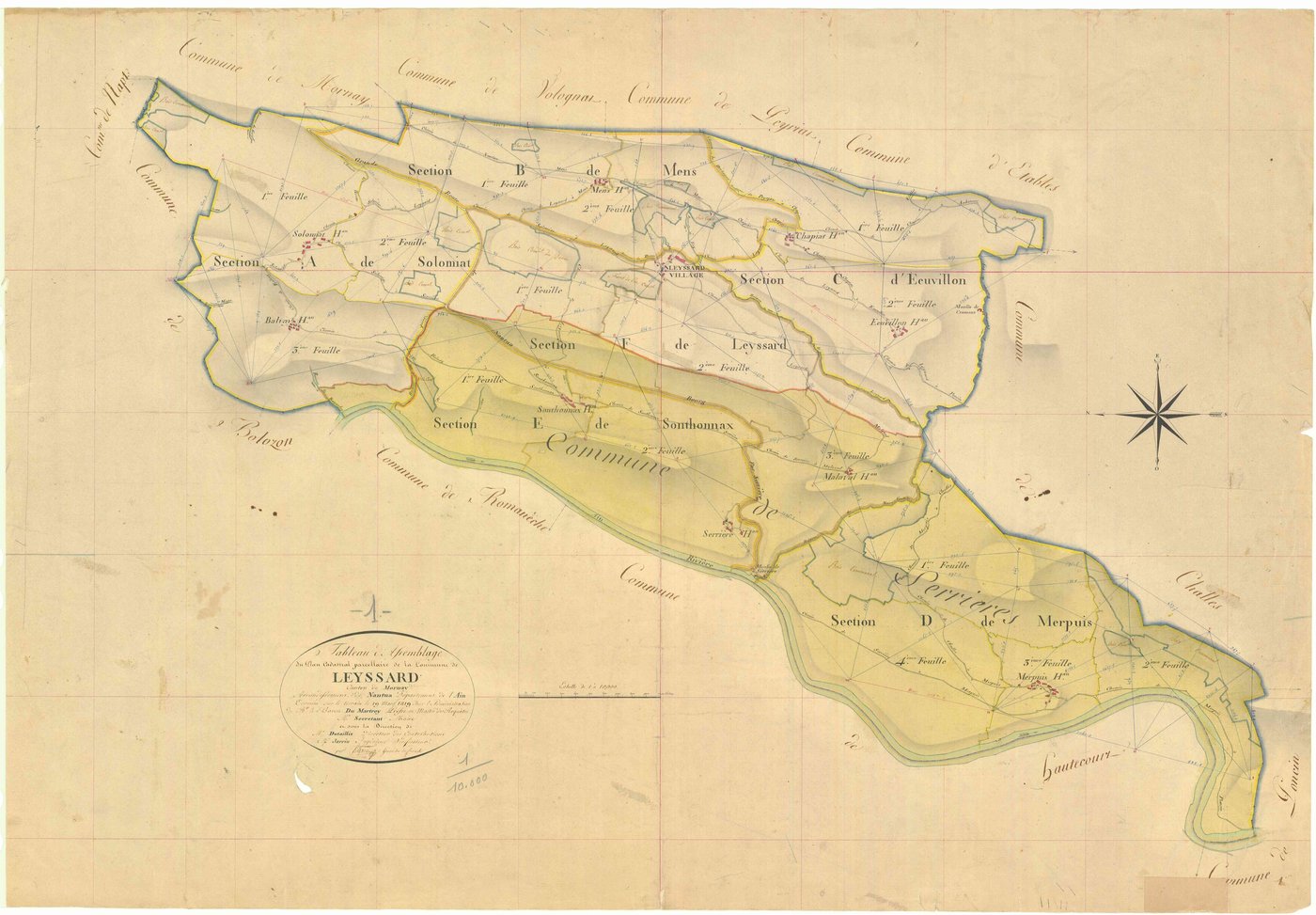 Leyssard - 3 P 6978 - 3 P 6978 -  Tableau d'assemblage  (1819)