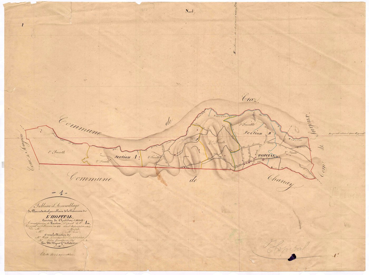 Lhôpital - 3 P 6996 - 3 P 6996 -  Tableau d'assemblage  (1834)