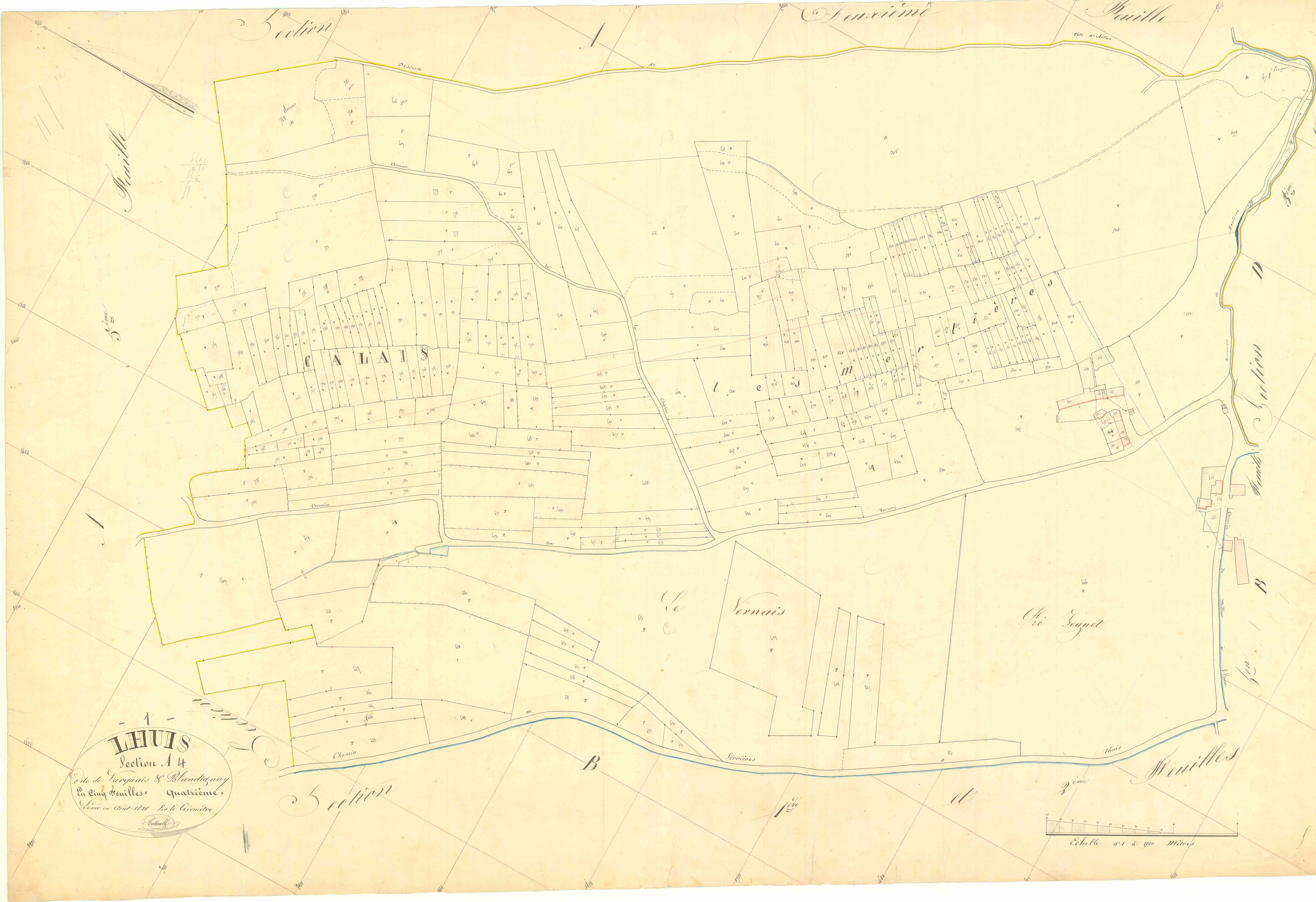 Lhuis - 3 P 7007 - 3 P 7007 -  Feuille 4  (1840)