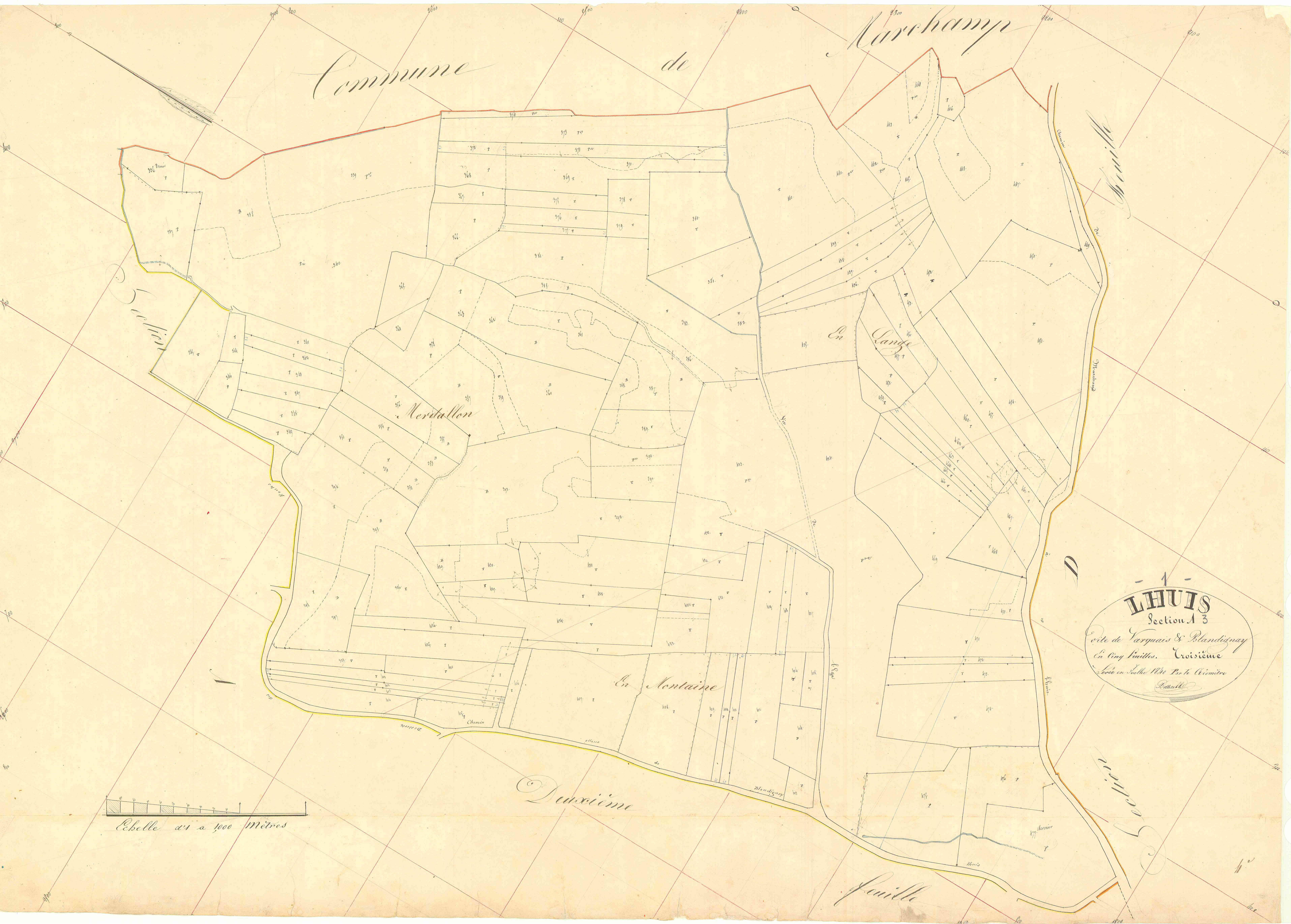 Lhuis - 3 P 7006 - 3 P 7006 -  Feuille 3  (1840)
