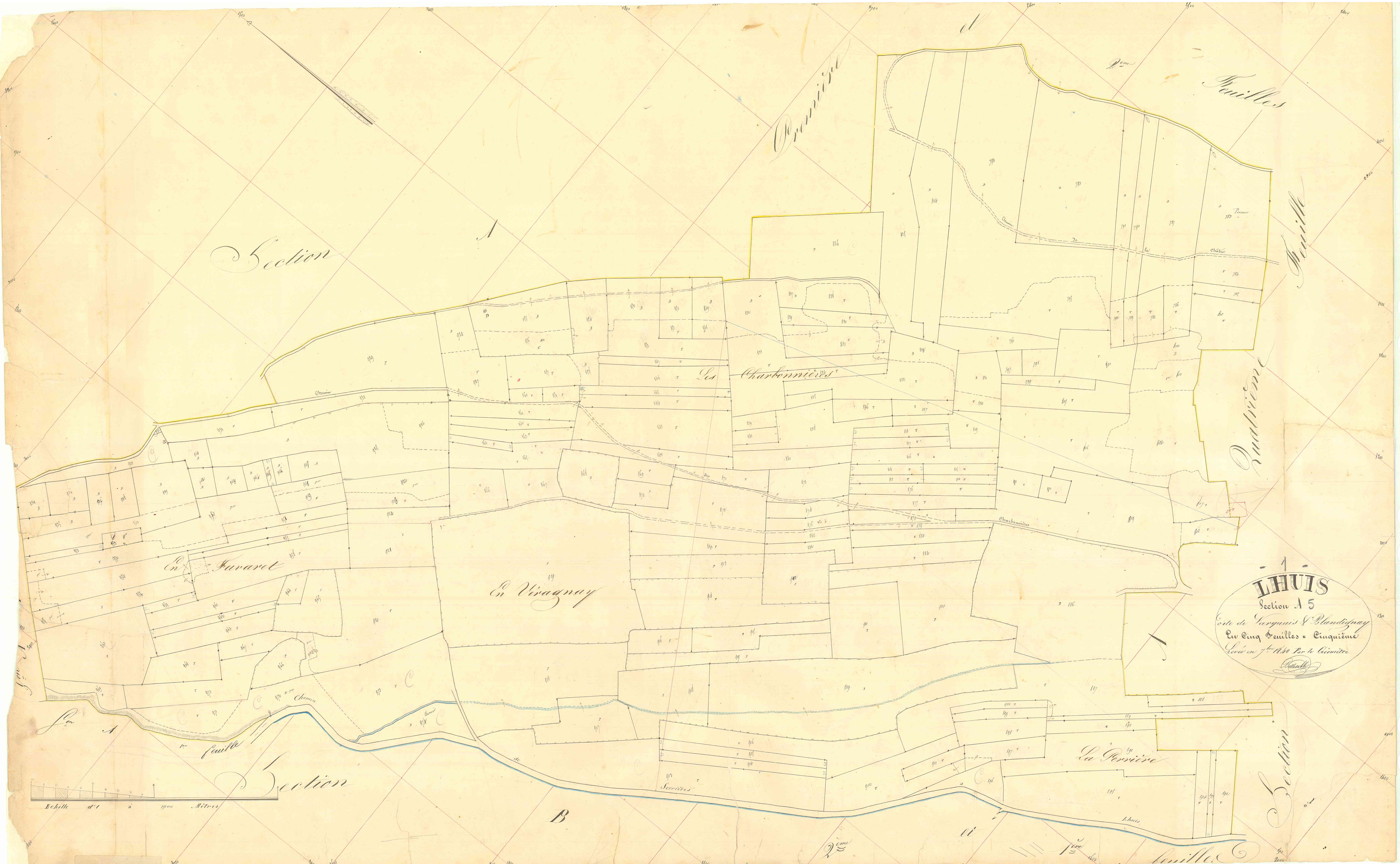 Lhuis - 3 P 7008 - 3 P 7008 -  Feuille 5  (1840)