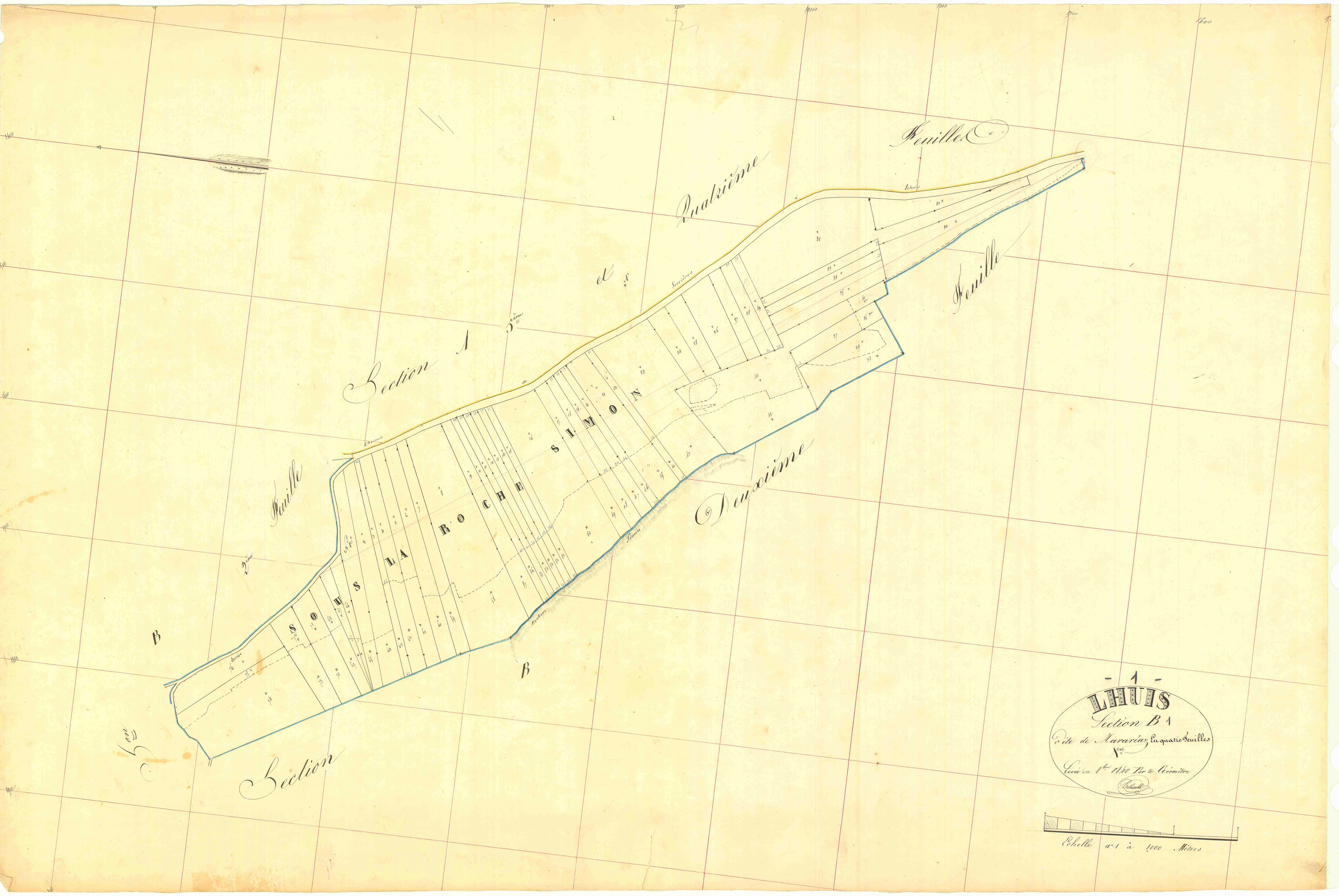 Lhuis - 3 P 7009 - 3 P 7009 -  Feuille 1  (1840)
