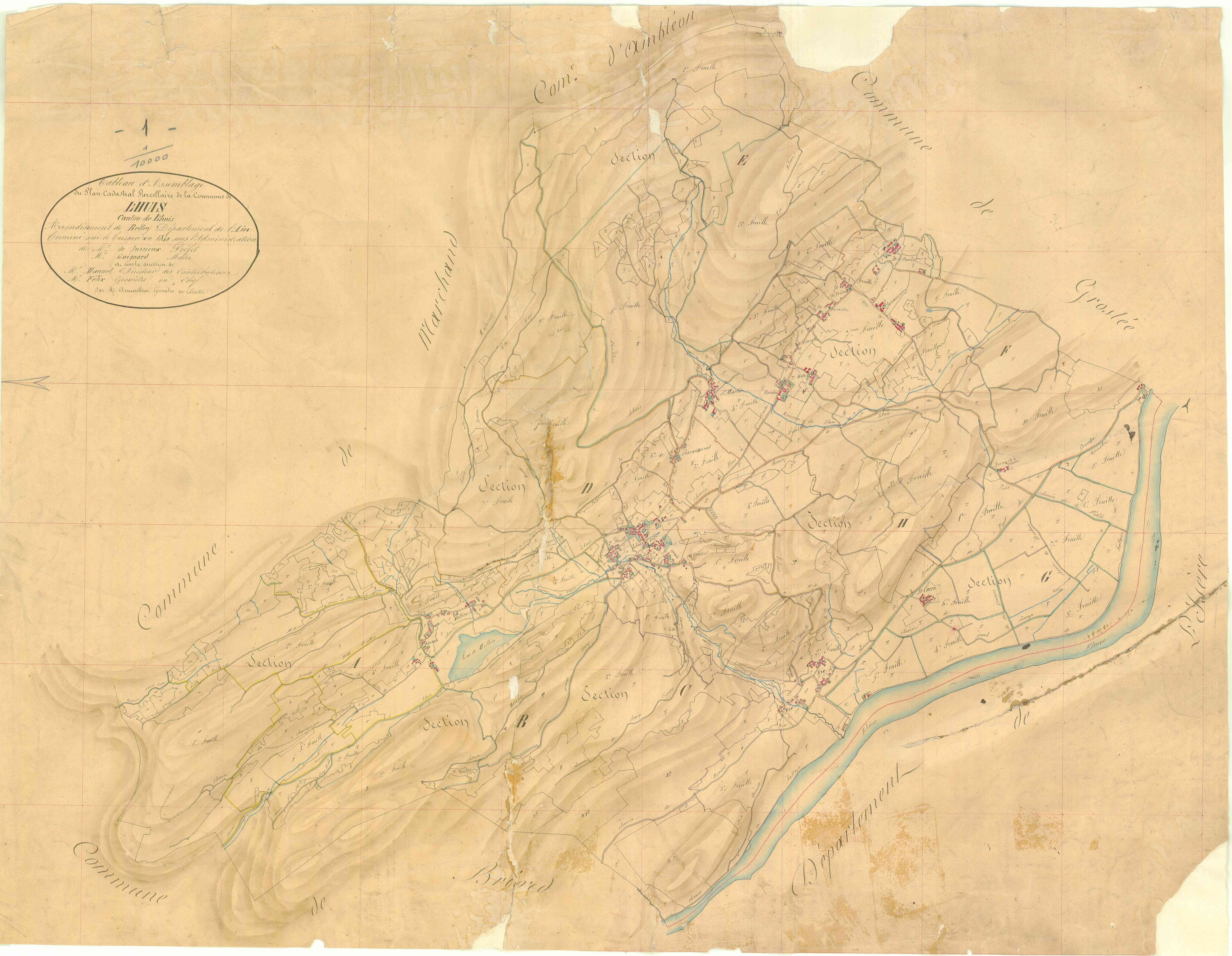 Lhuis - 3 P 7003 - 3 P 7003 -  Tableau d'assemblage  (1840)
