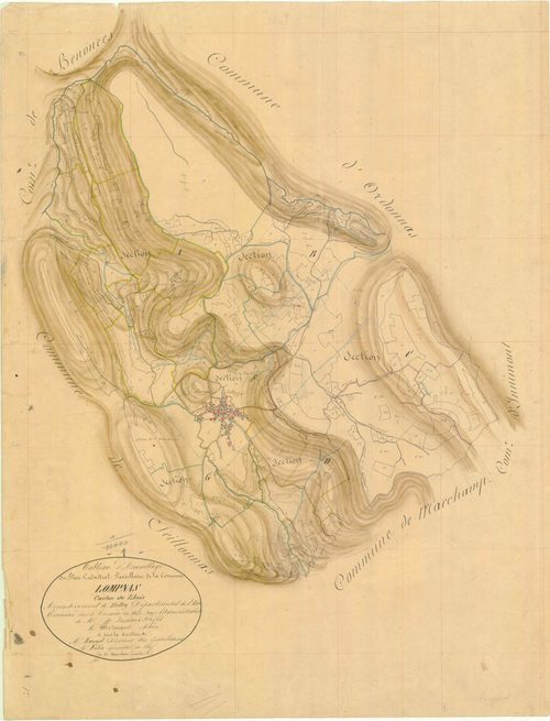 Lompnas - 3 P 7064 - 3 P 7064 -  Tableau d'assemblage  (1840)