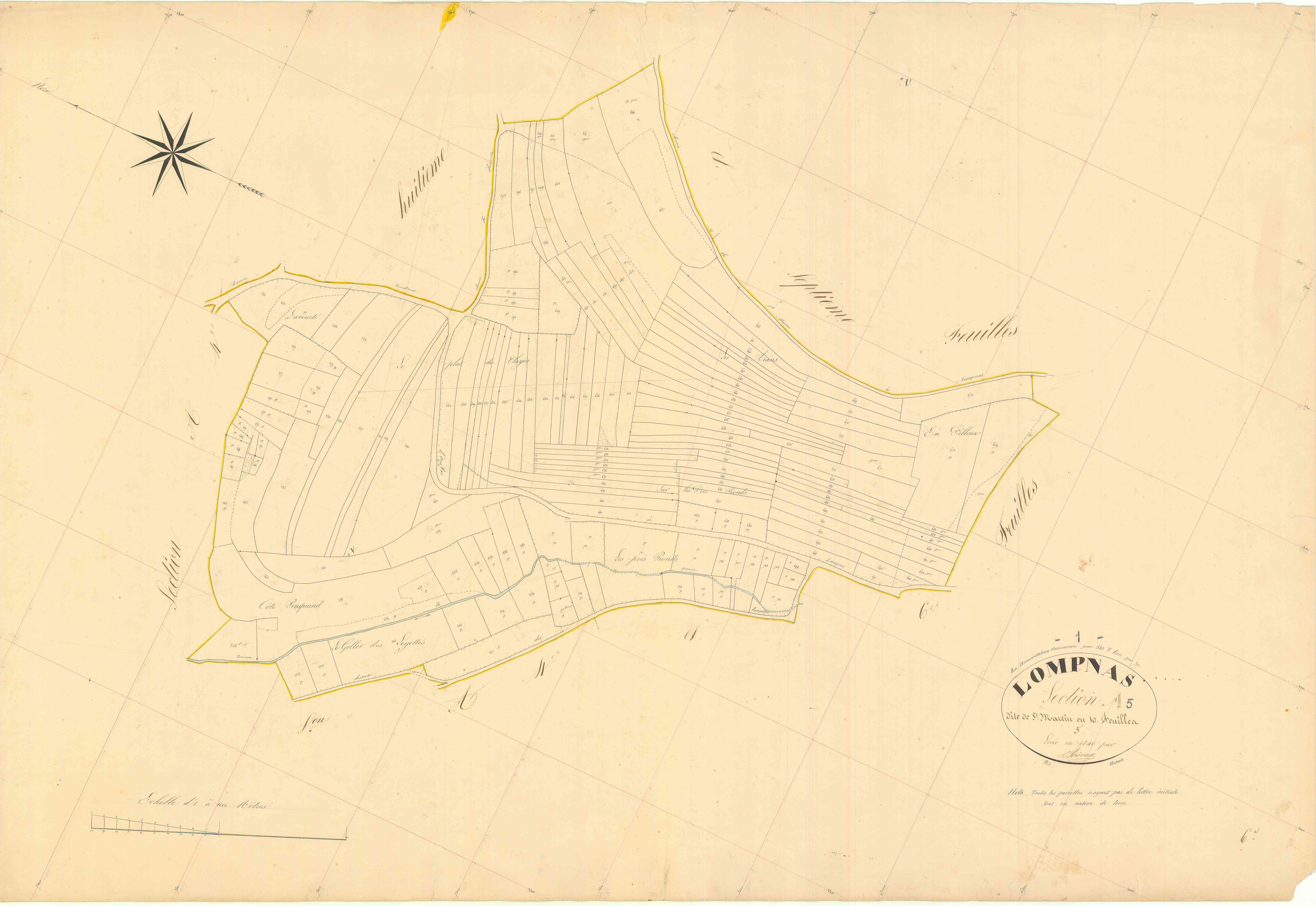 Lompnas - 3 P 7069 - 3 P 7069 - Feuille 5 (1840)