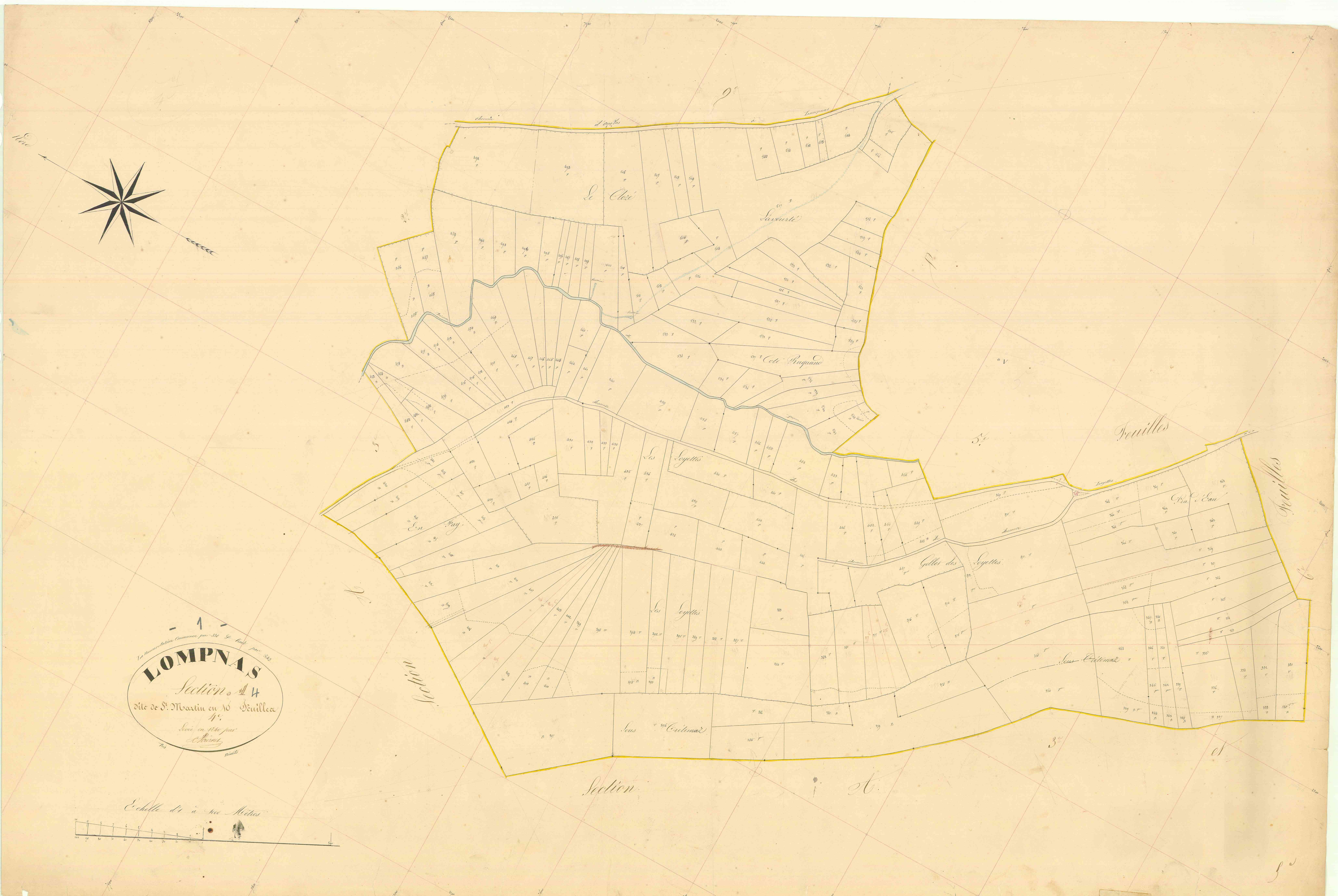Lompnas - 3 P 7068 - 3 P 7068 - Feuille 4 (1840)