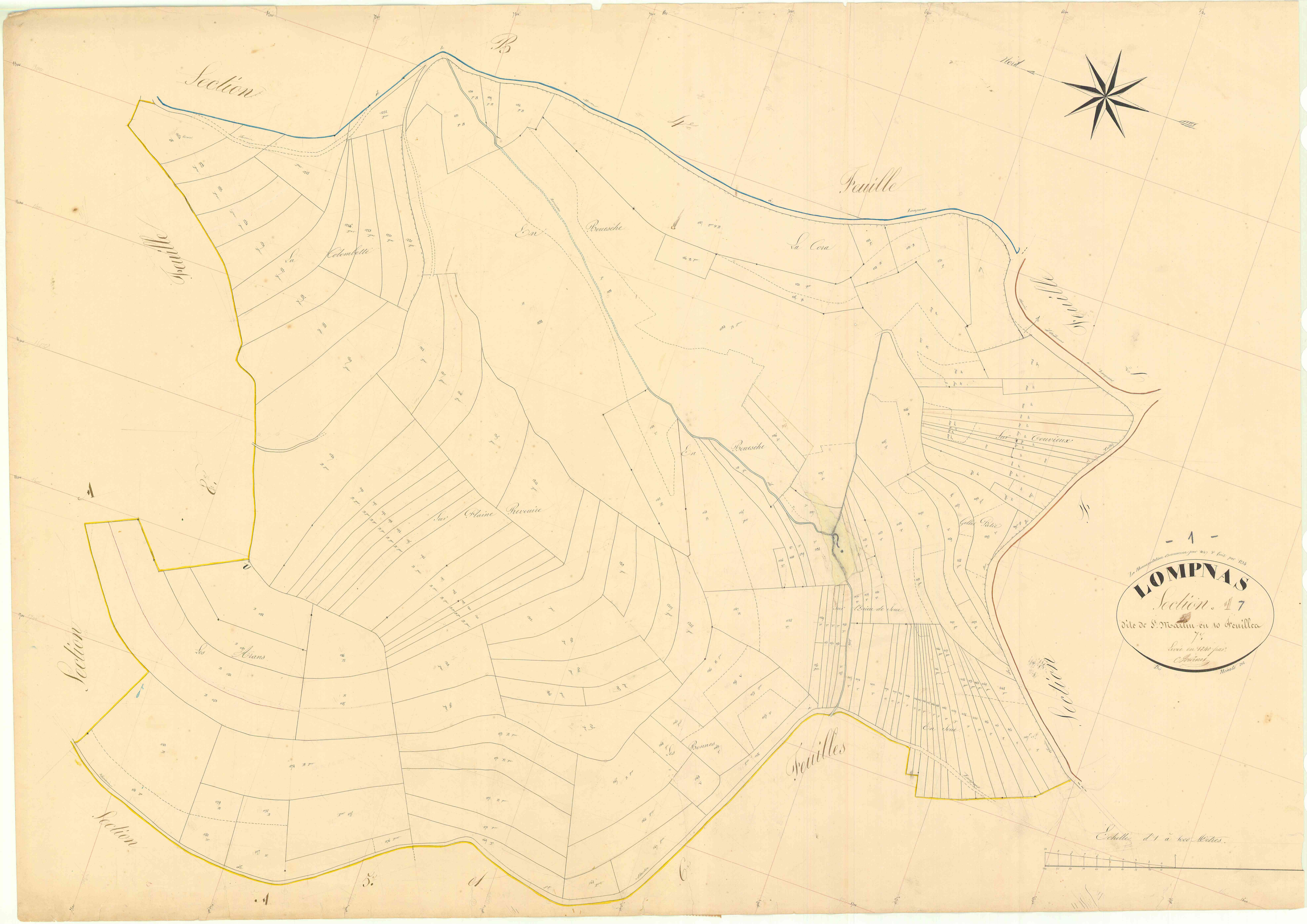 Lompnas - 3 P 7071 - 3 P 7071 - Feuille 7 (1840)