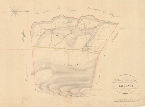 Lompnieu - 3 P 7113 - 3 P 7113 -  Tableau d'assemblage  (1830)