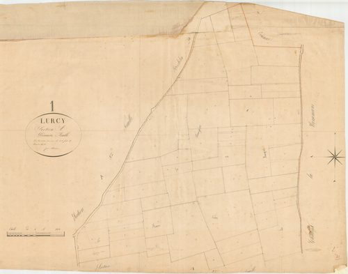 Lurcy - 3 P 7181 - 3 P 7181 -  Feuille 1  (1827)