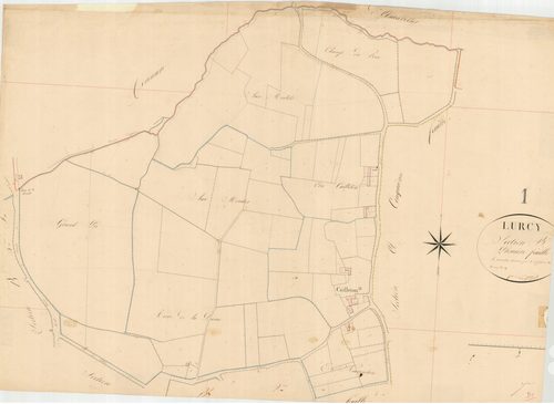 Lurcy - 3 P 7186 - 3 P 7186 -  Feuille 1  (1827)