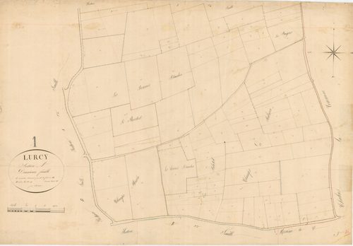 Lurcy - 3 P 7182 - 3 P 7182 -  Feuille 2  (1827)