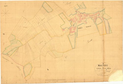 Magnieu - 3 P 7197 - 3 P 7197 -  Feuille 1  (1836)