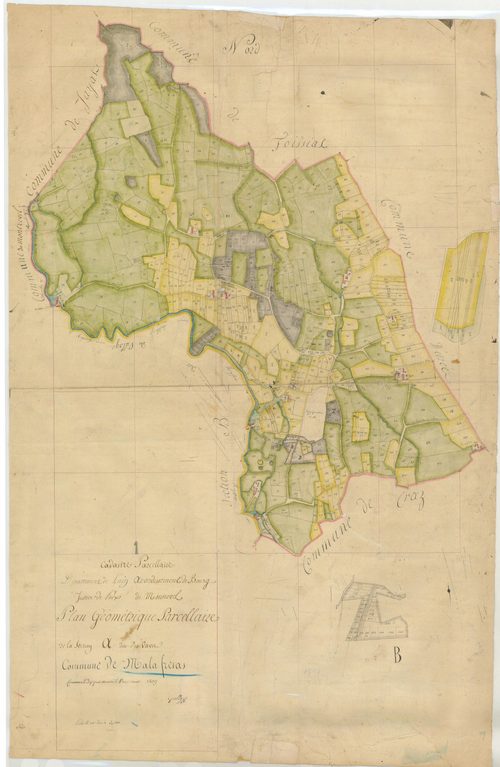 Malafretaz - 3 P 7208 - 3 P 7208 -  Feuille 1  (1809)