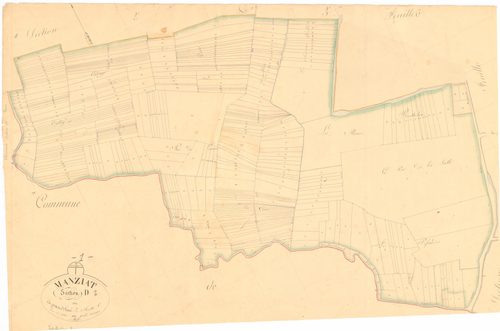 Manziat - 3 P 7231 - 3 P 7231 -  Feuille 1  (1836)