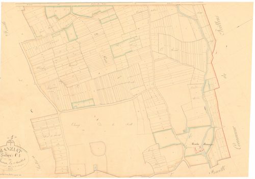Manziat - 3 P 7228 - 3 P 7228 -  Feuille 1  (1836)