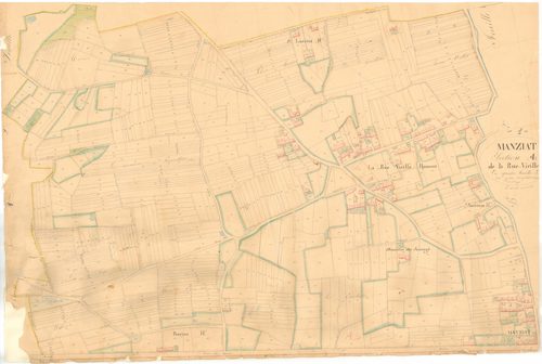 Manziat - 3 P 7223 - 3 P 7223 -  Feuille 3  (1836)