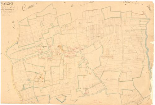Manziat - 3 P 7225 - 3 P 7225 -  Feuille 1  (1836)