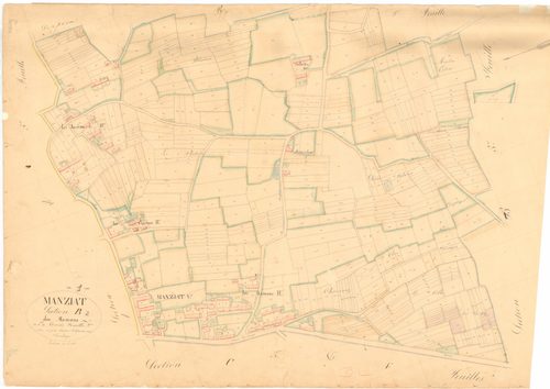 Manziat - 3 P 7226 - 3 P 7226 -  Feuille 2  (1836)
