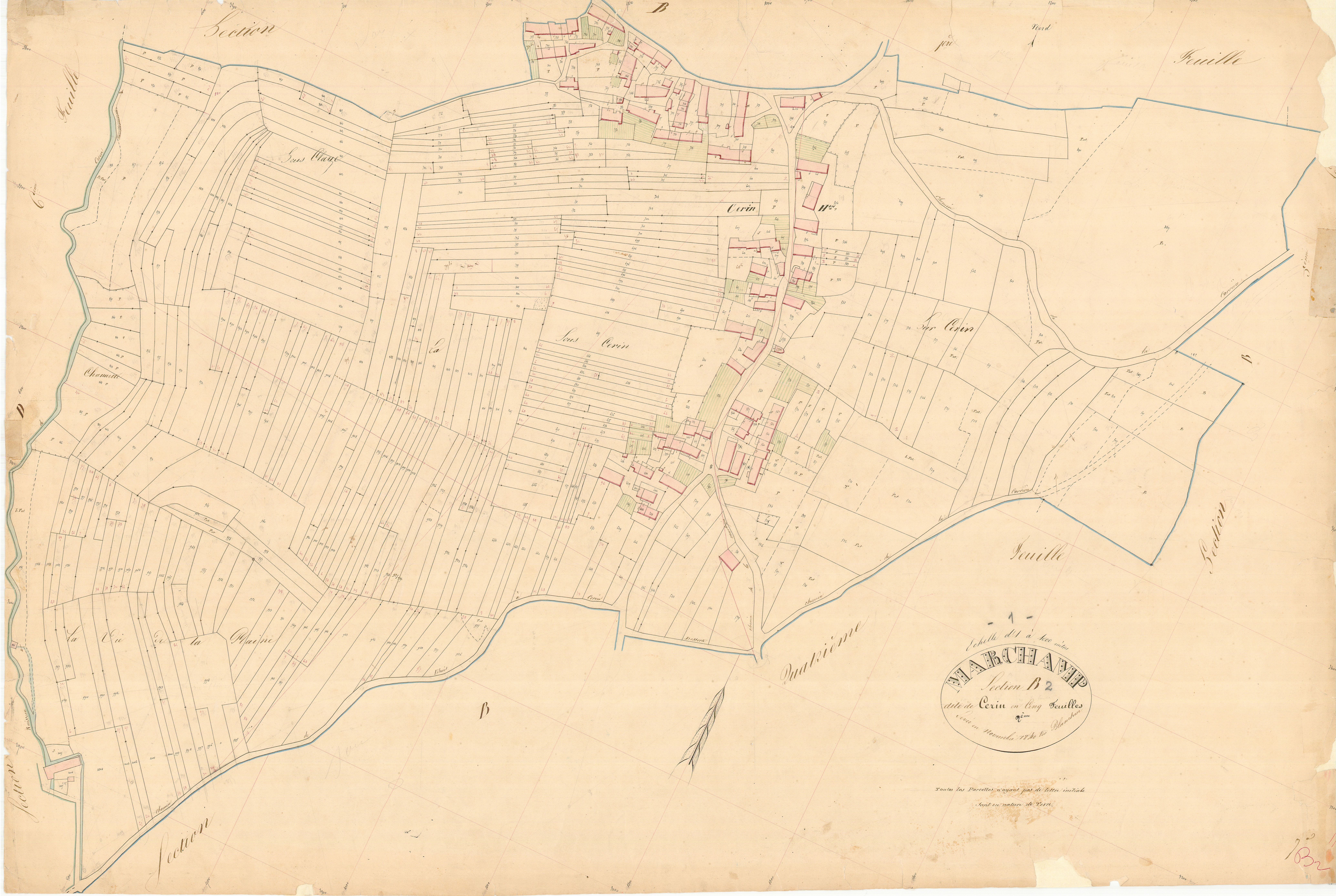 Marchamp - 3 P 7266 - 3 P 7266 -  Feuille 2  (1840)