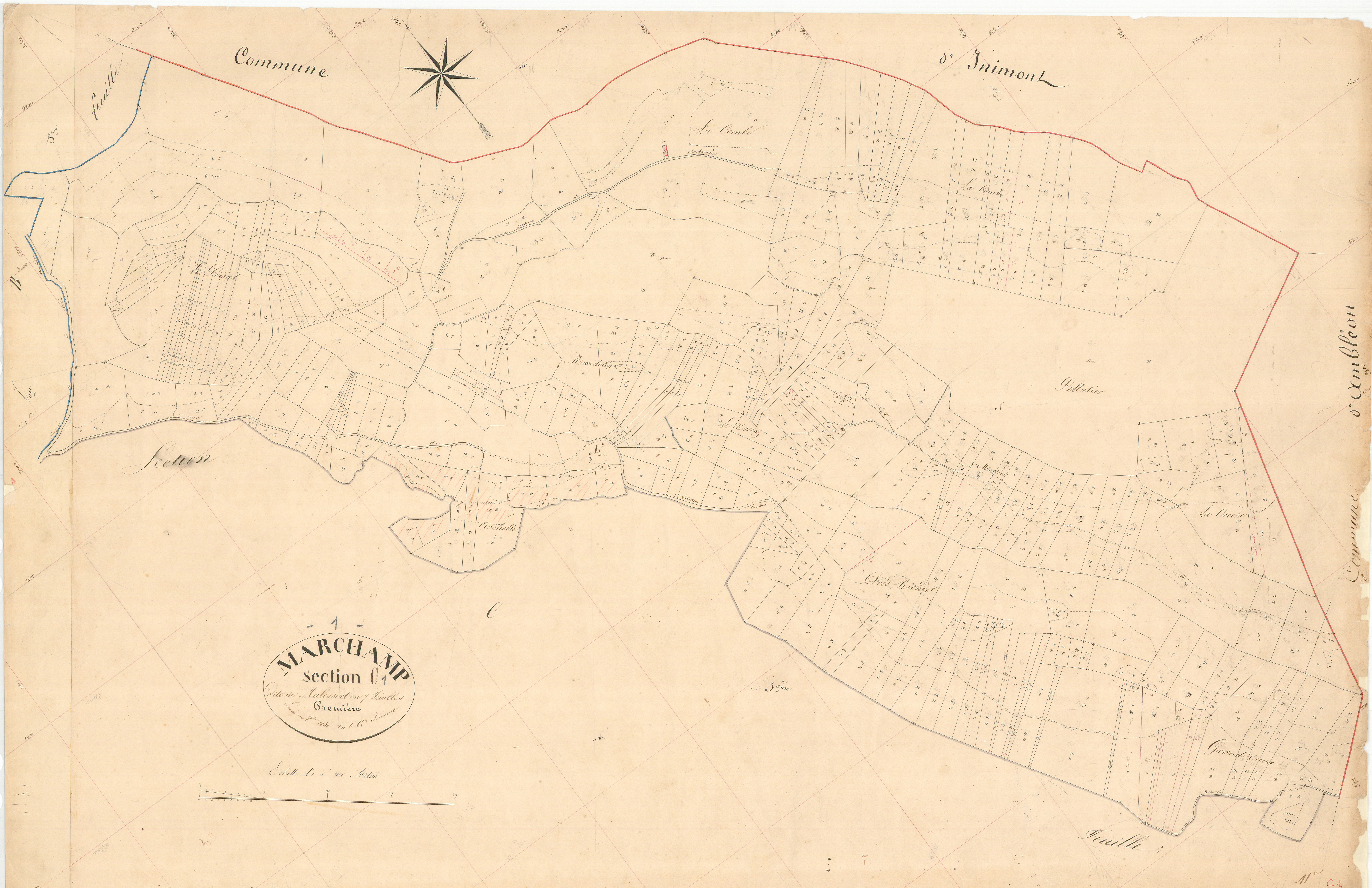 Marchamp - 3 P 7270 - 3 P 7270 -  Feuille 1  (1840)