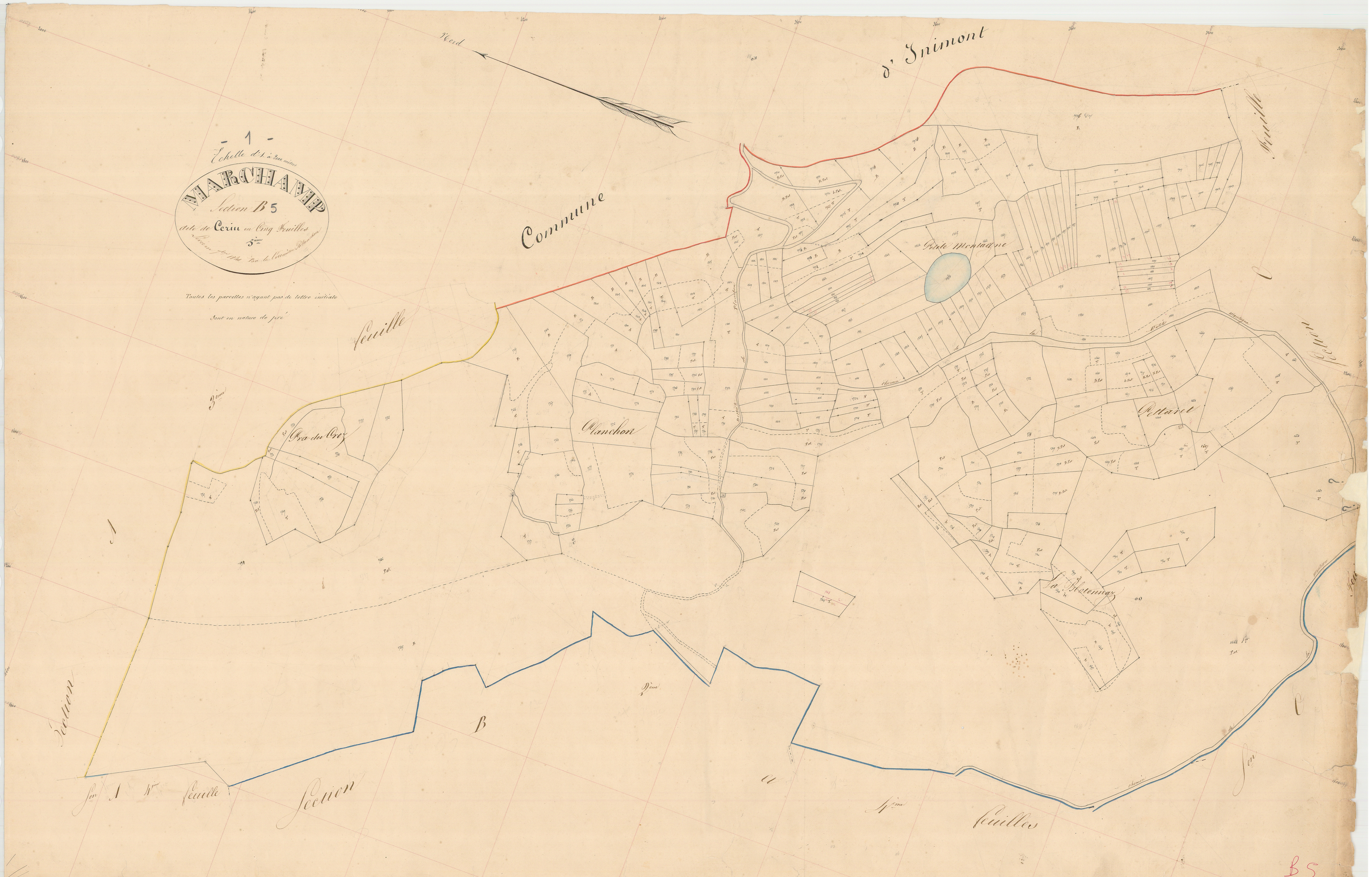 Marchamp - 3 P 7269 - 3 P 7269 -  Feuille 5  (1840)