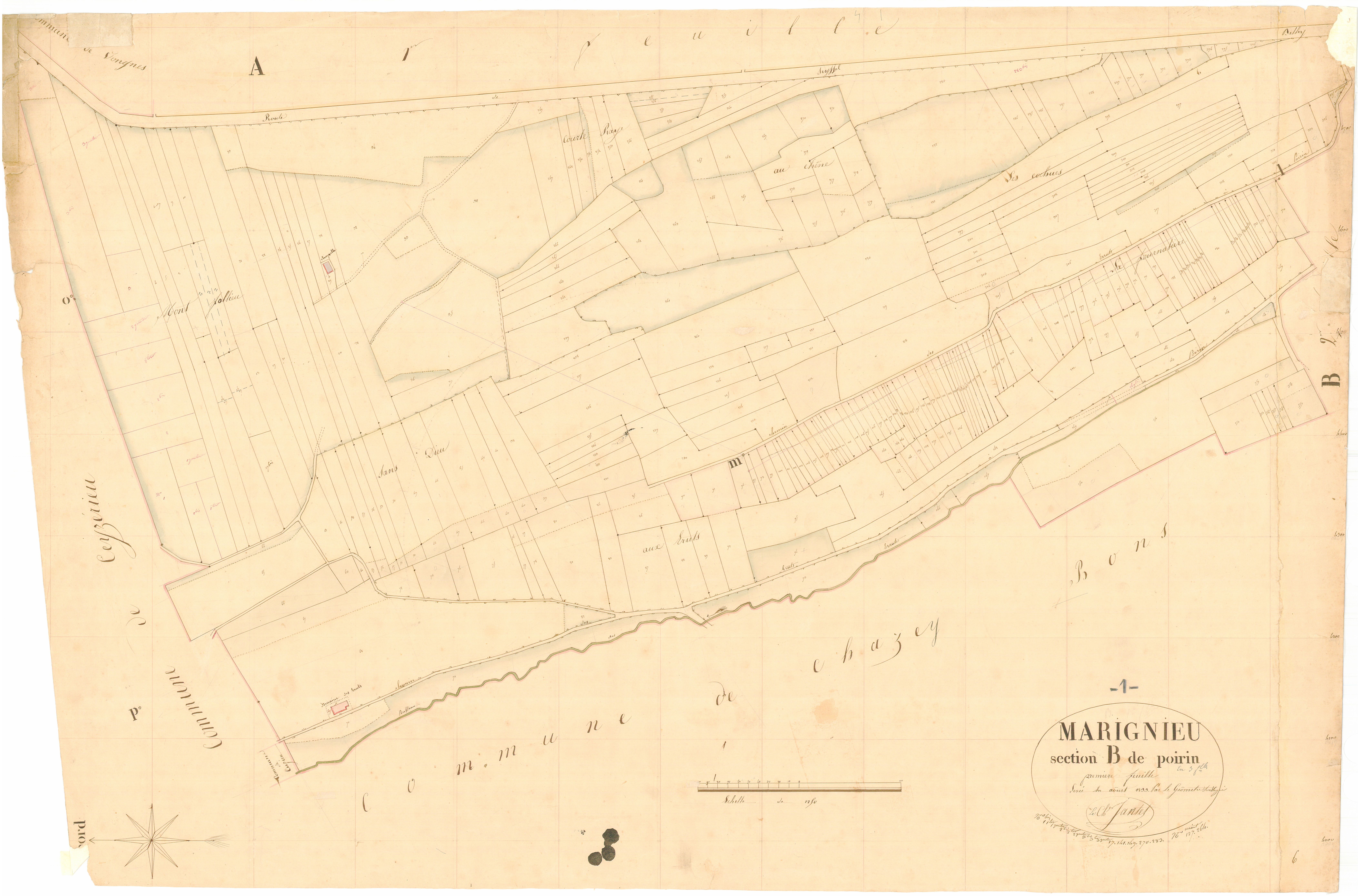 Marignieu - 3 P 7288 - 3 P 7288 -  Feuille 1  (1833)