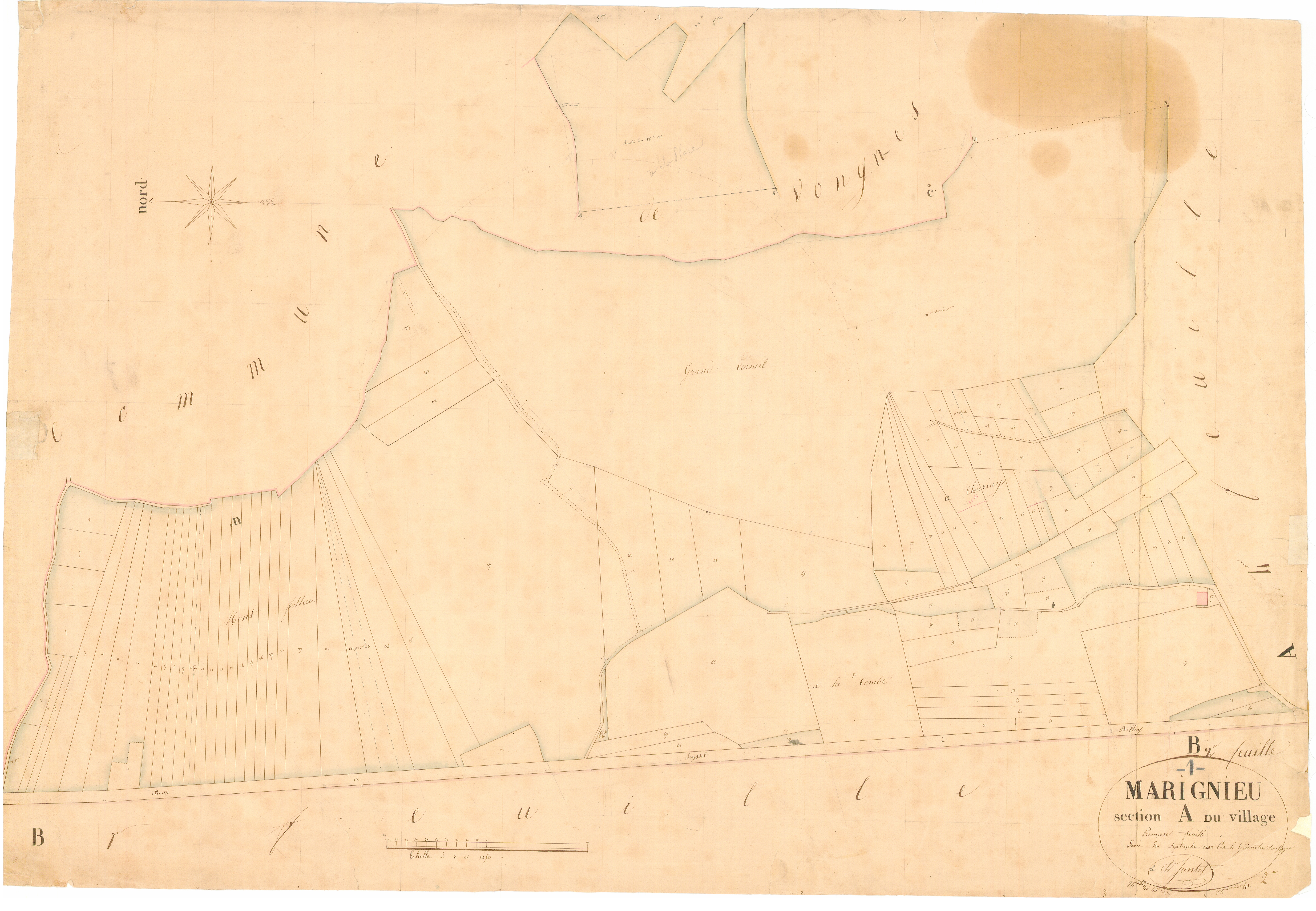 Marignieu - 3 P 7284 - 3 P 7284 -  Feuille 1  (1833)