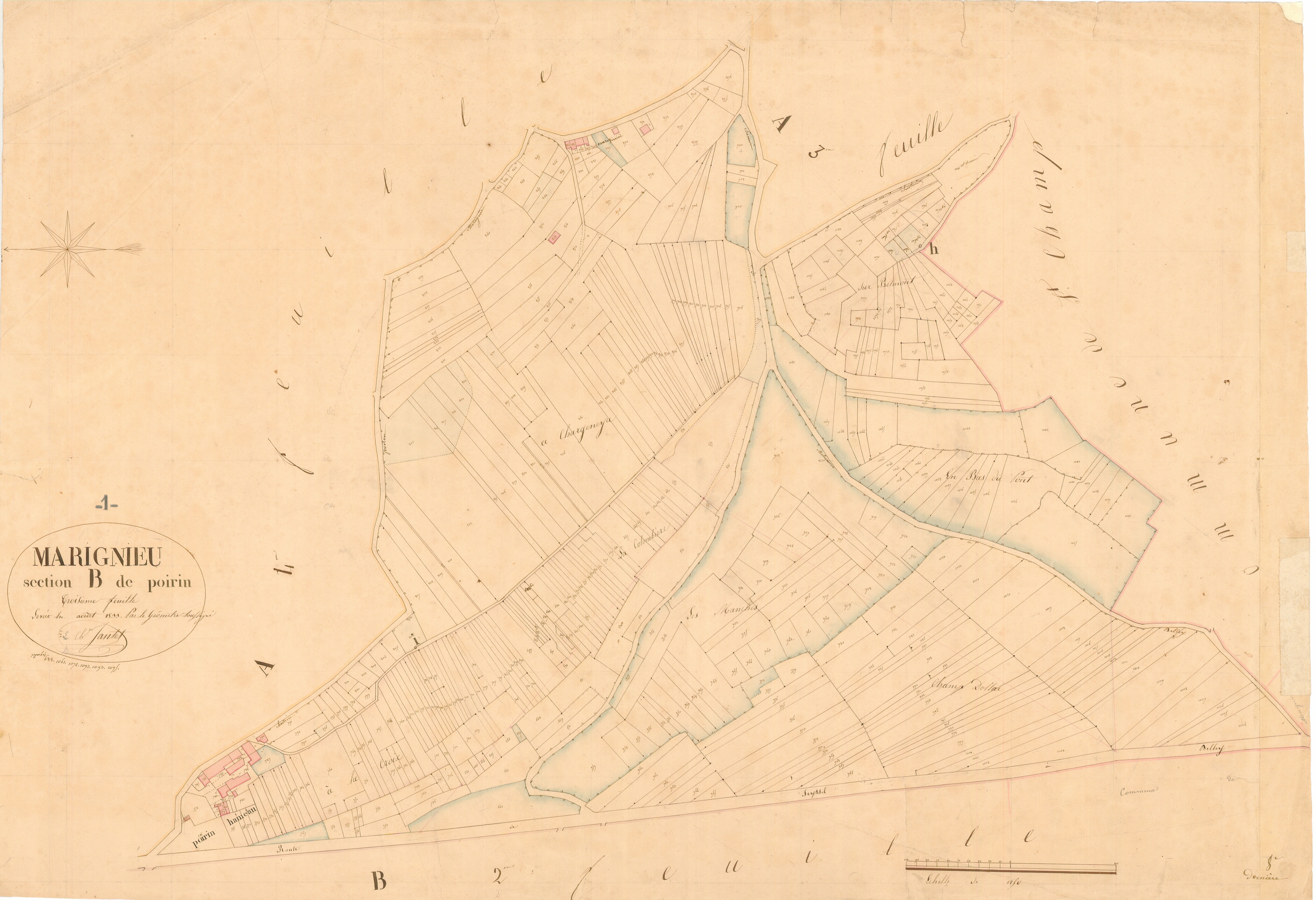 Marignieu - 3 P 7290 - 3 P 7290 -  Feuille 3  (1833)