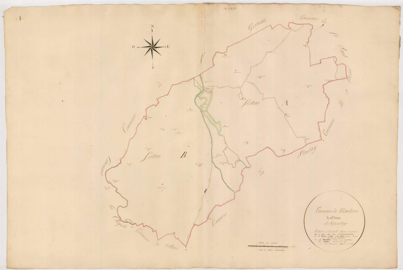 Marlieux - 3 P 10162-1 - 3 P 10162-1 -  Tableau d'assemblage  (1810)