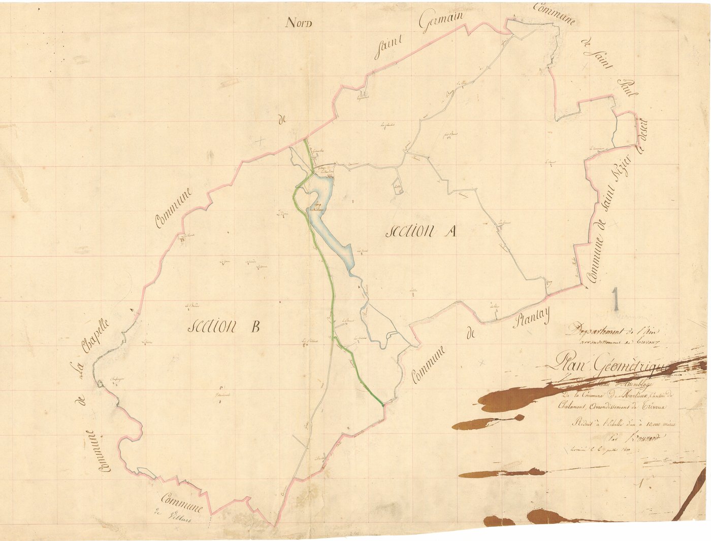 Marlieux - 3 P 7291 - 3 P 7291 -  Tableau d'assemblage  (1810)