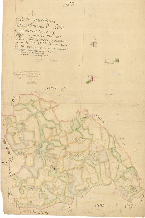 Marsonnas - 3 P 7298 - 3 P 7298 -  Feuille 1  (1809)