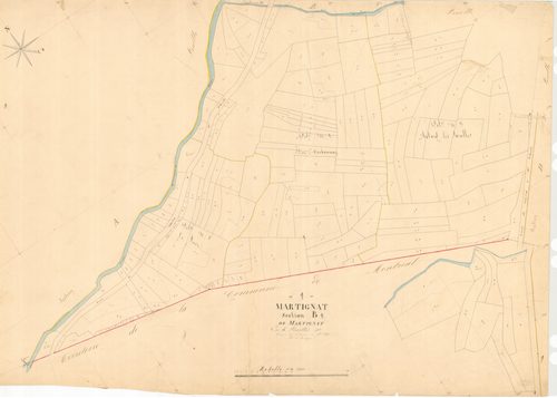 Martignat - 3 P 7309 - 3 P 7309 -  Feuille 1  (1839)