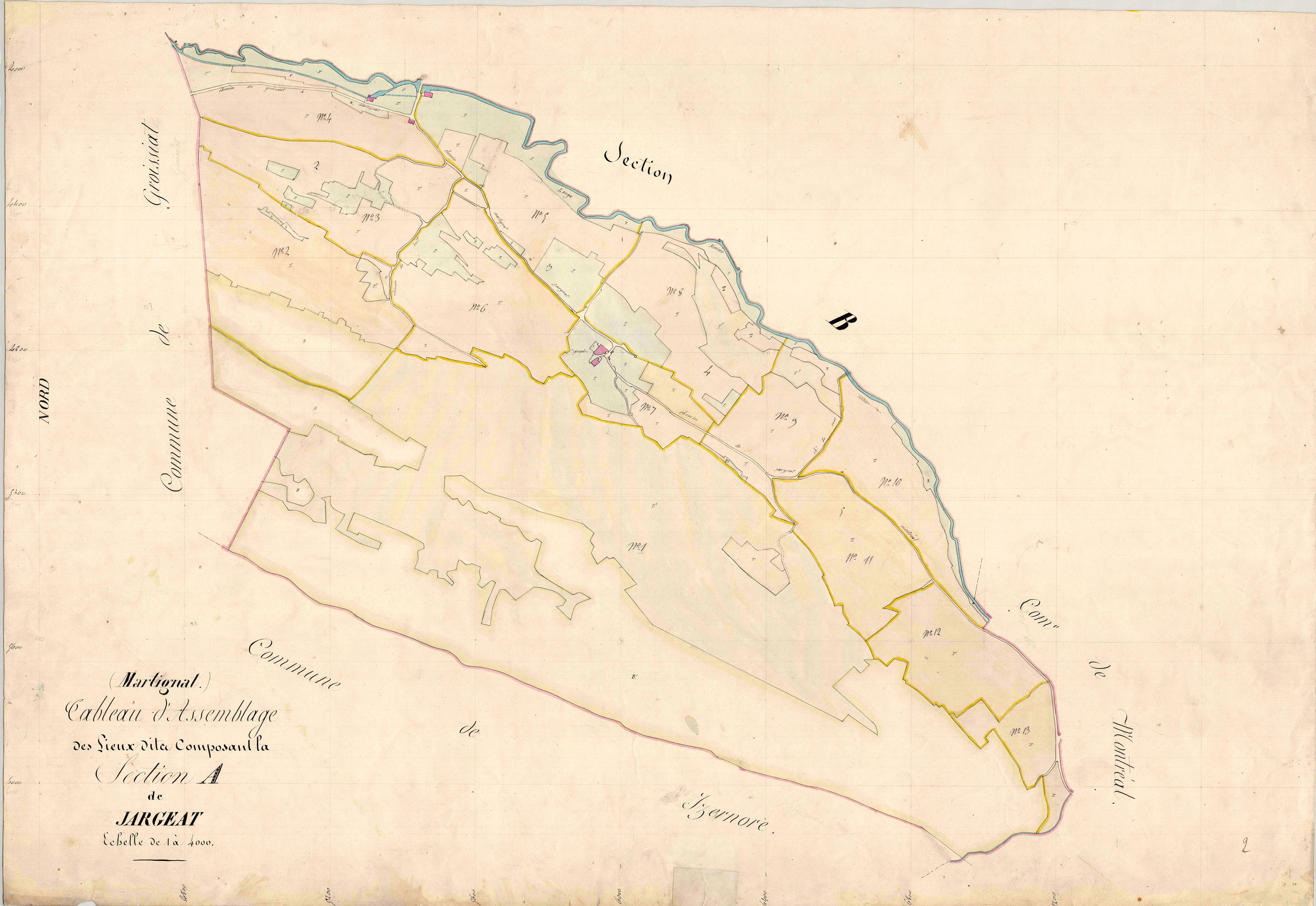 Martignat - 3 P 7300 - 3 P 7300 -  Section A  (1839)