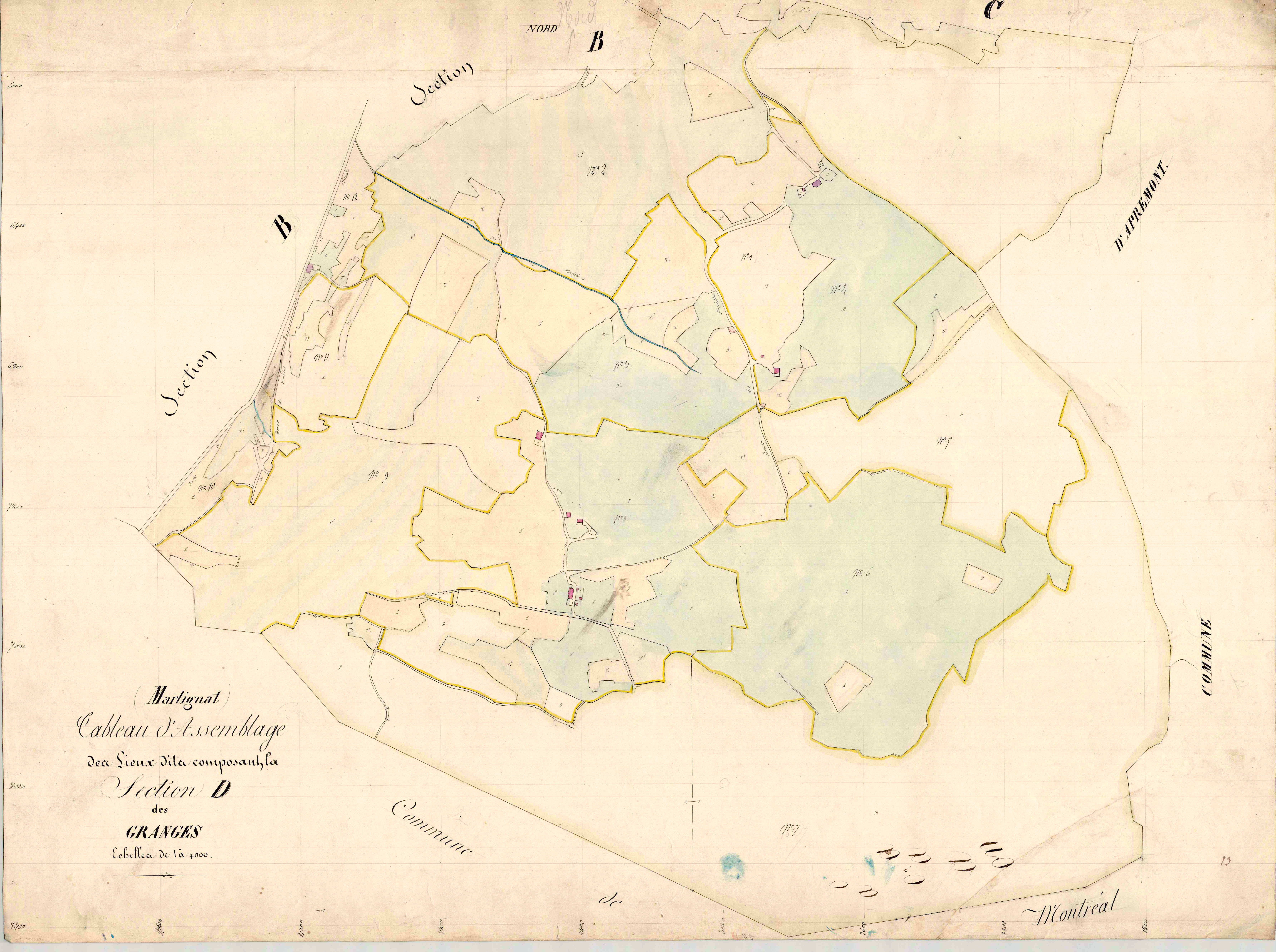 Martignat - 3 P 7303 - 3 P 7303 -  Section D  (1839)