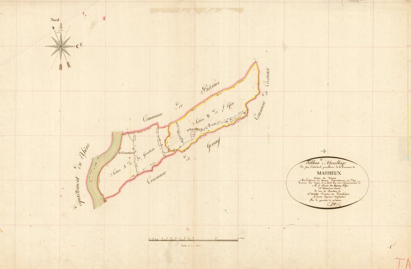 Massieux - 3 P 7326 - 3 P 7326 -  Tableau d'assemblage  (1819)